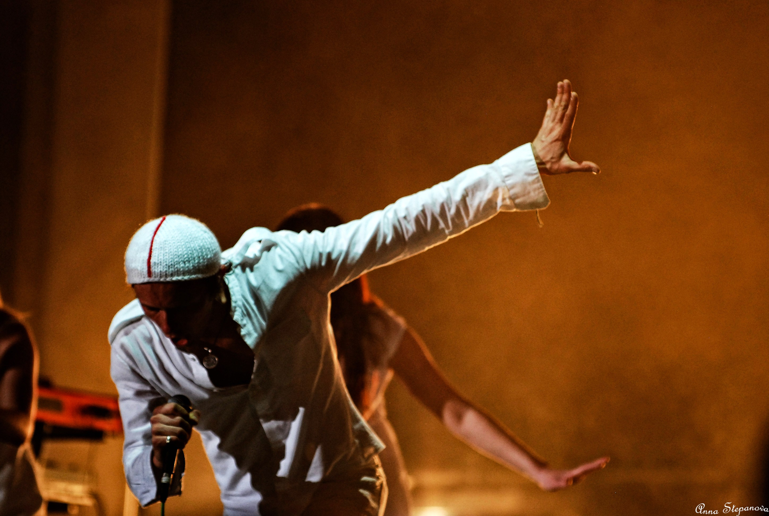 Солист латышской группы Brainstorm Renars Kaupers в Лужниках презентация альбома шаг