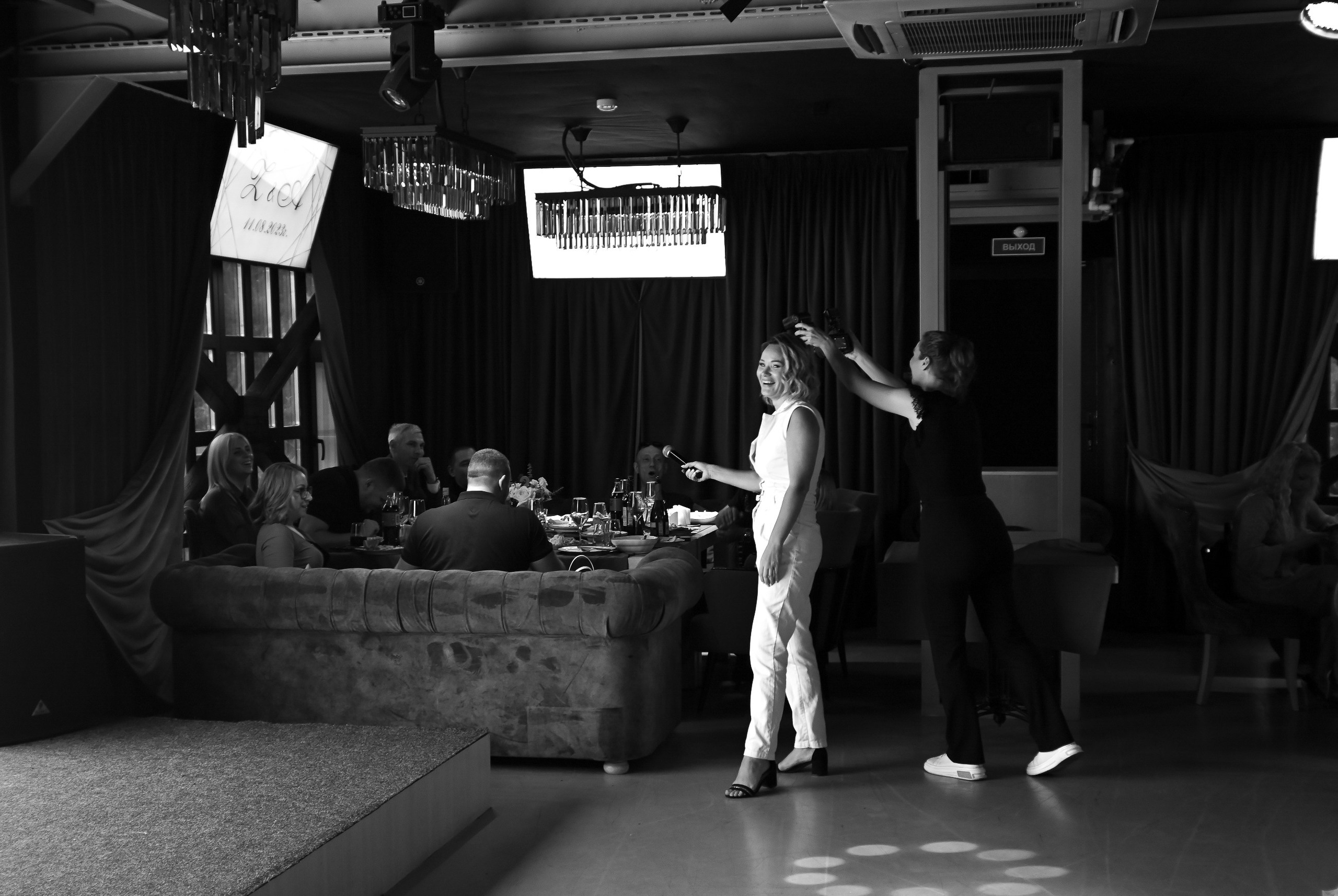 Black and white film. <3