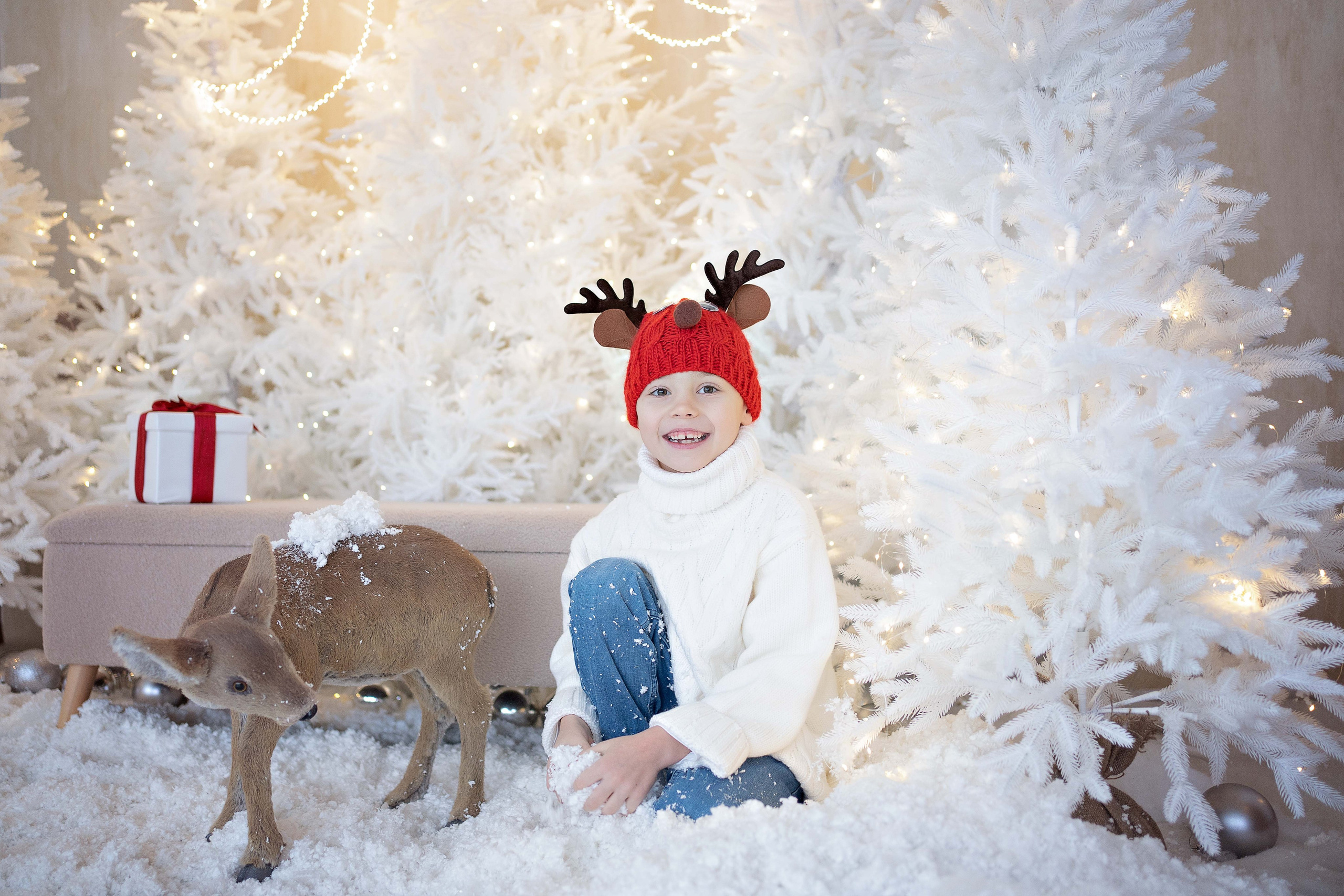 Новогодняя фотосессия в студии ZOOM. Семейный и детский фотограф в Москве Екатерина Офицерова