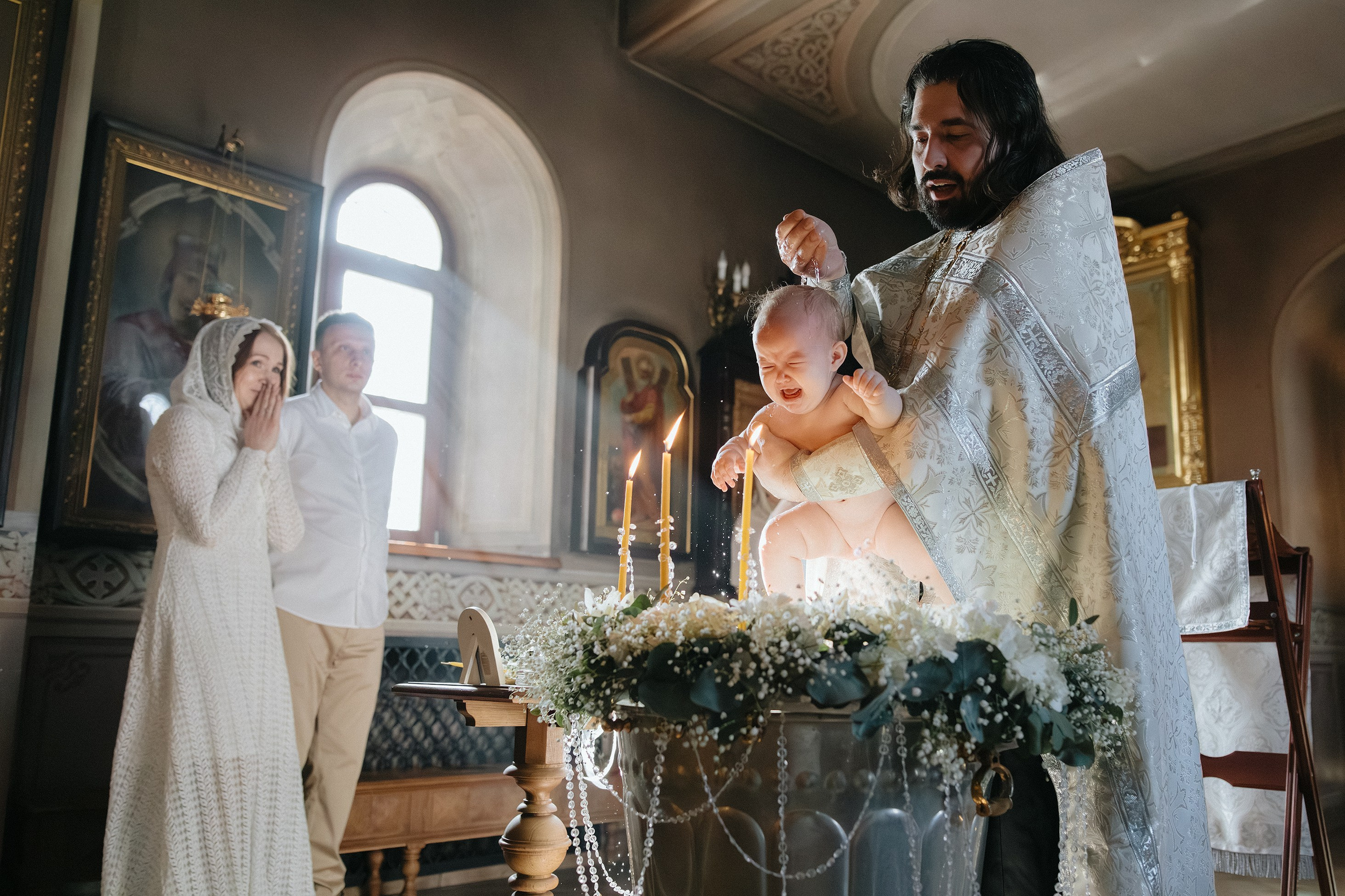 Крещение Киры. Фотограф на венчание, крещение