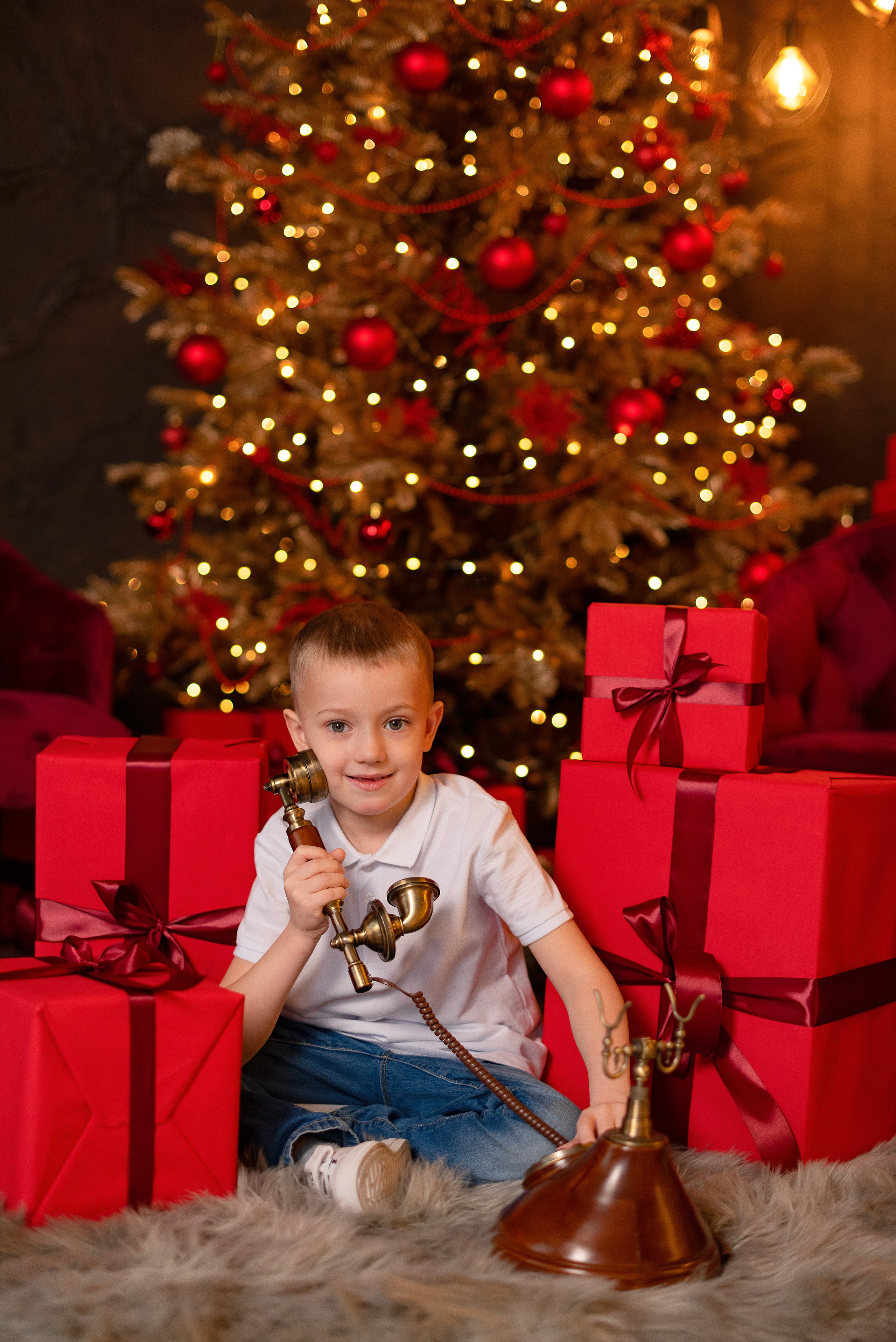 Фото день с Дедушой Морозом. Детский и семейный фотограф в Сургуте и Нефтеюганске Анна Старцева