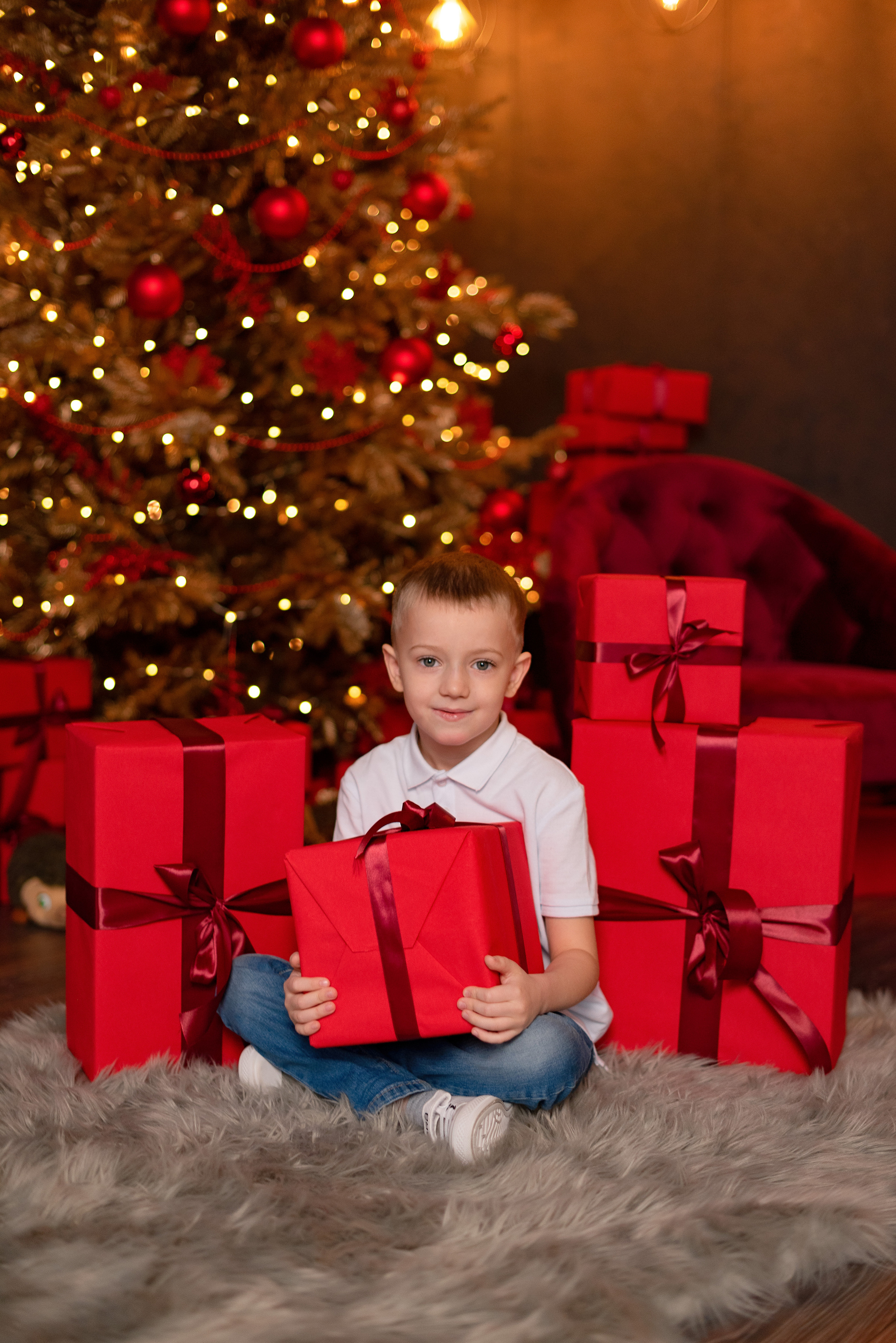 Фото день с Дедушой Морозом. Детский и семейный фотограф в Сургуте и Нефтеюганске Анна Старцева