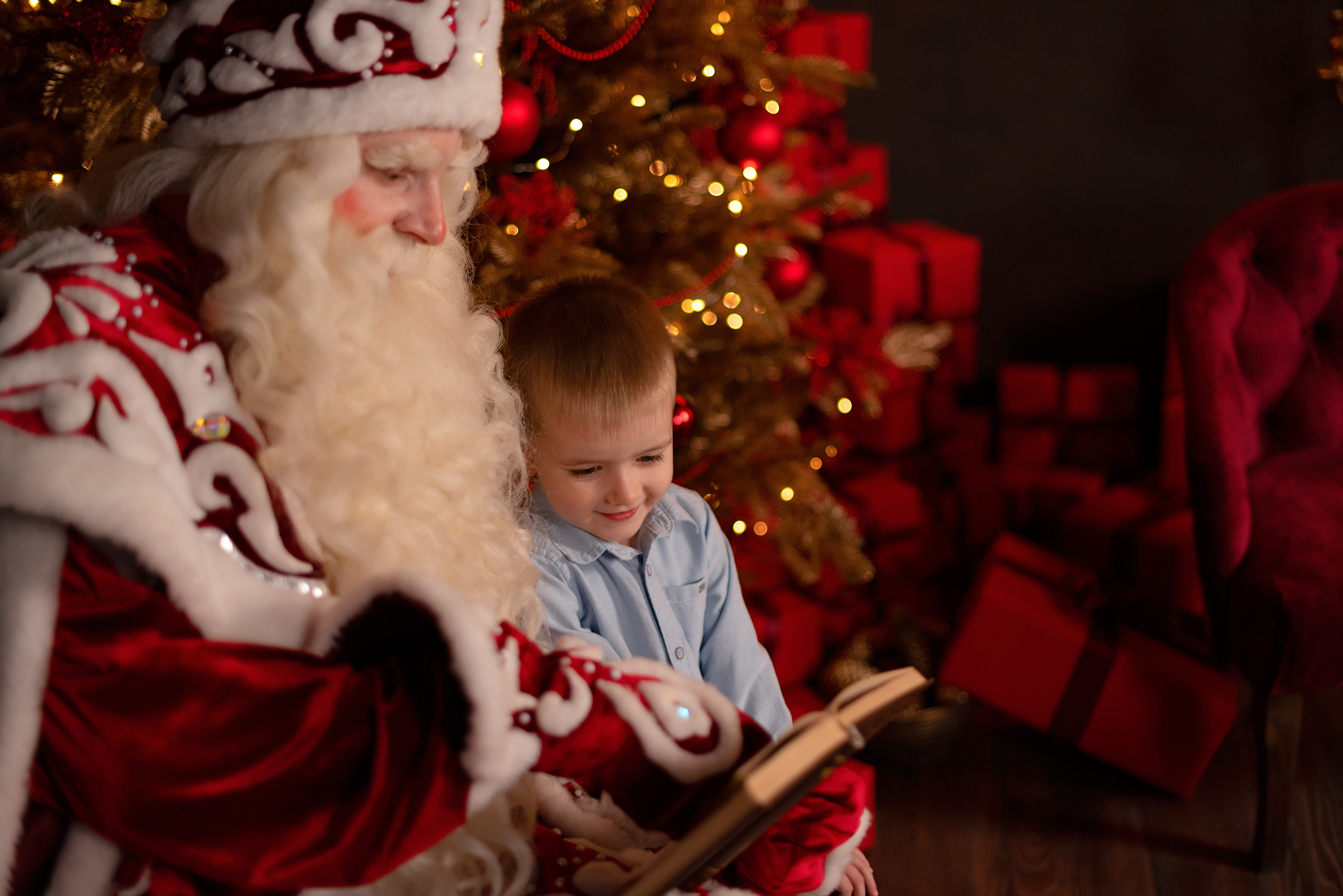 Фото день с Дедушой Морозом. Детский и семейный фотограф в Сургуте и Нефтеюганске Анна Старцева