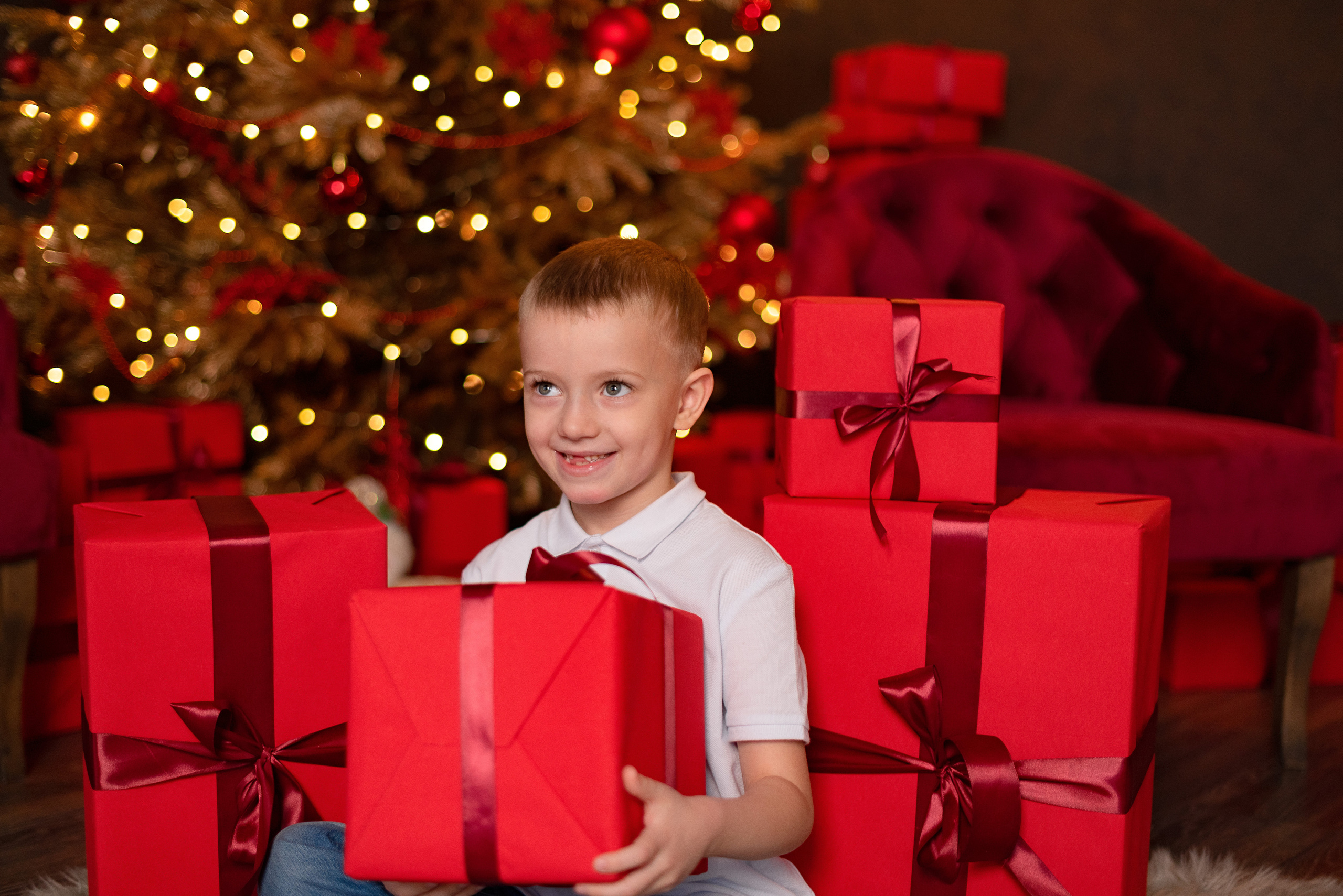 Фото день с Дедушой Морозом. Детский и семейный фотограф в Сургуте и Нефтеюганске Анна Старцева