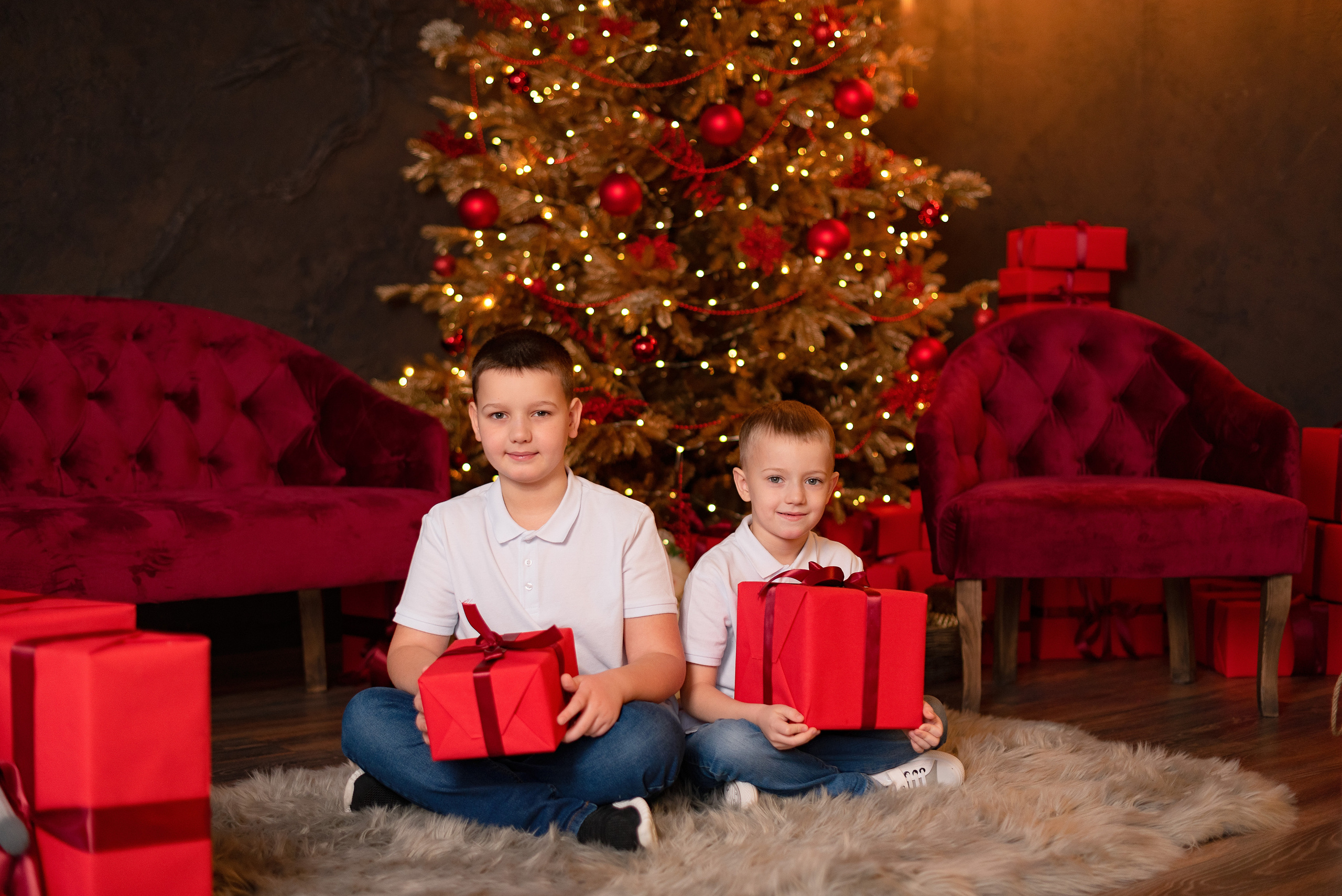 Фото день с Дедушой Морозом. Детский и семейный фотограф в Сургуте и Нефтеюганске Анна Старцева