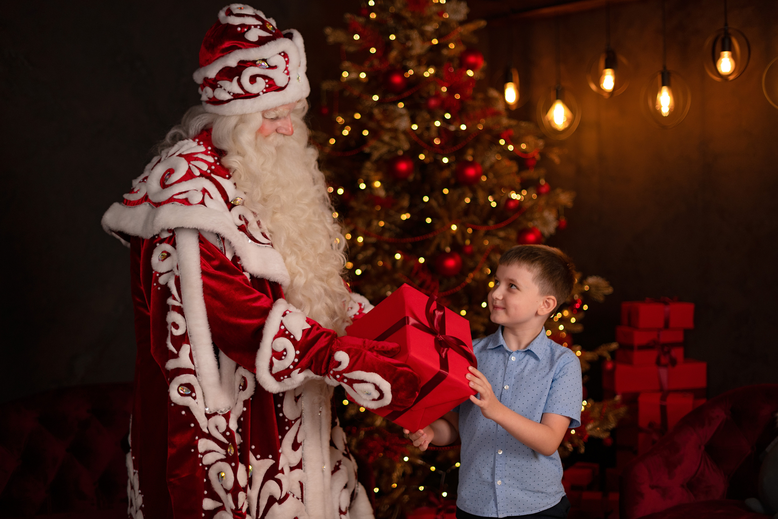 Фото день с Дедушой Морозом. Детский и семейный фотограф в Сургуте и Нефтеюганске Анна Старцева