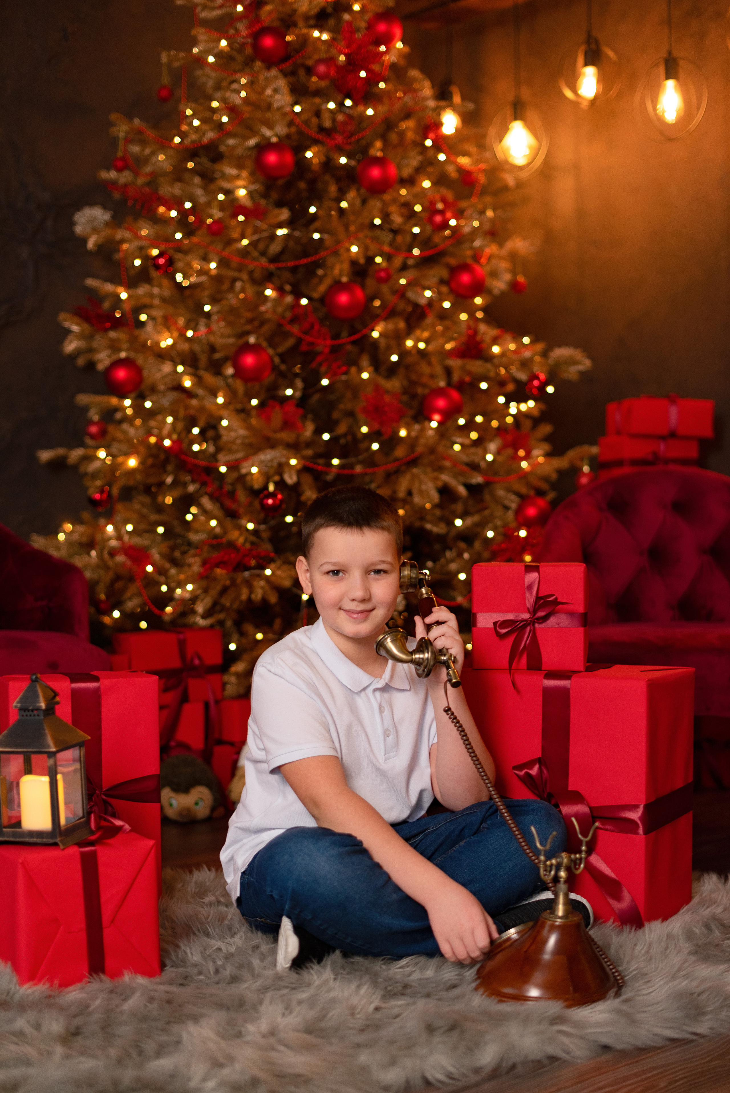 Фото день с Дедушой Морозом. Детский и семейный фотограф в Сургуте и Нефтеюганске Анна Старцева