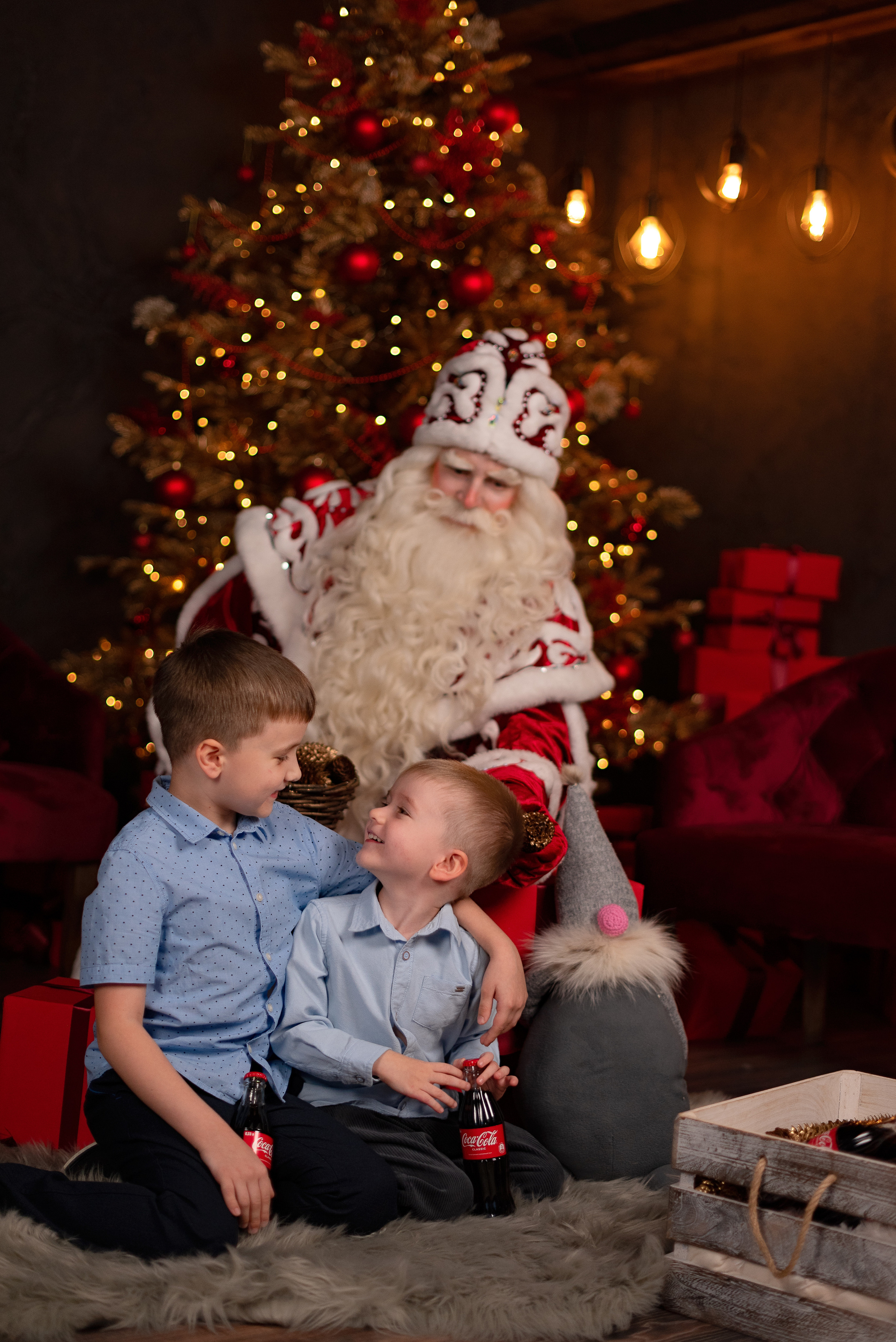 Фото день с Дедушой Морозом. Детский и семейный фотограф в Сургуте и Нефтеюганске Анна Старцева