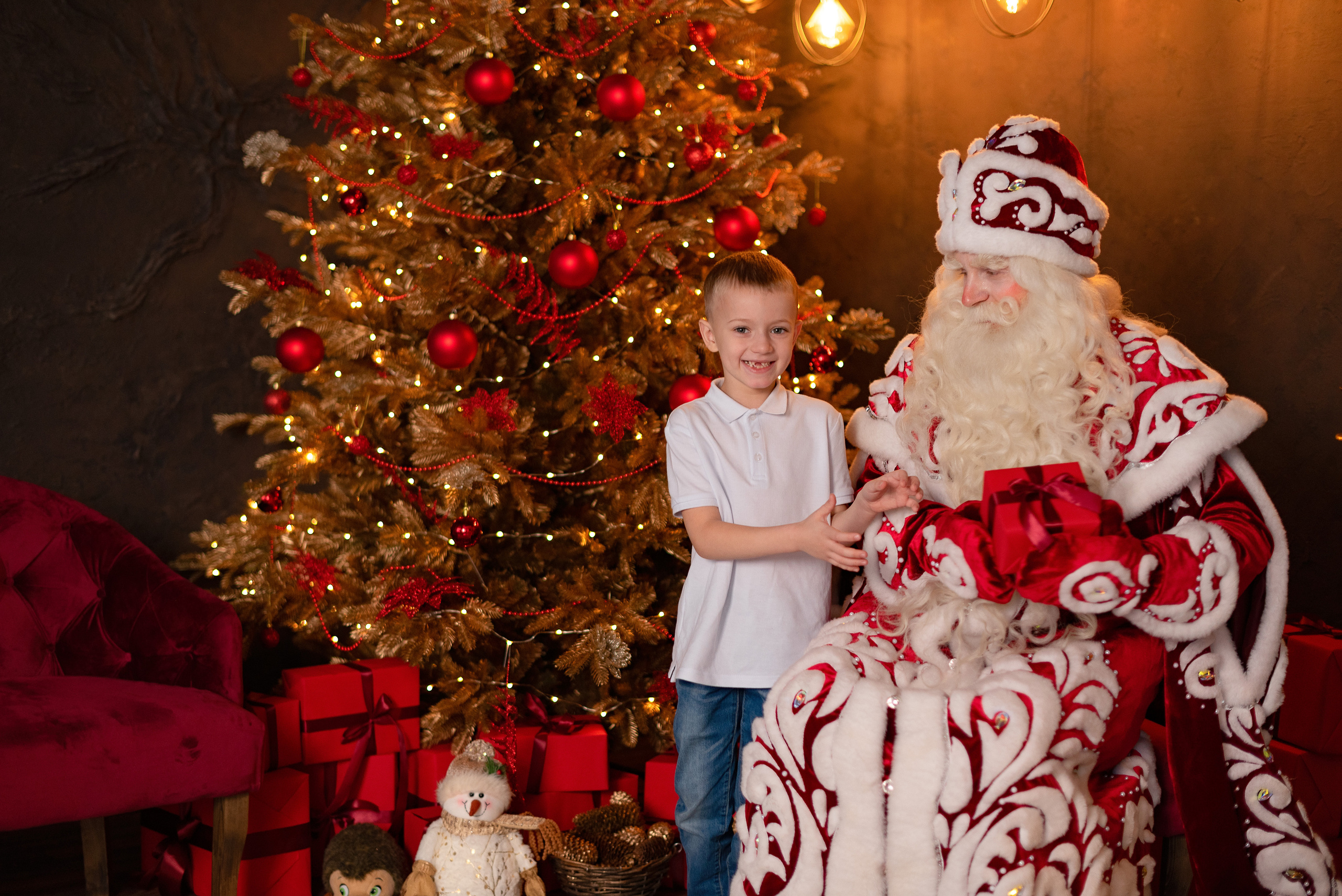Фото день с Дедушой Морозом. Детский и семейный фотограф в Сургуте и Нефтеюганске Анна Старцева