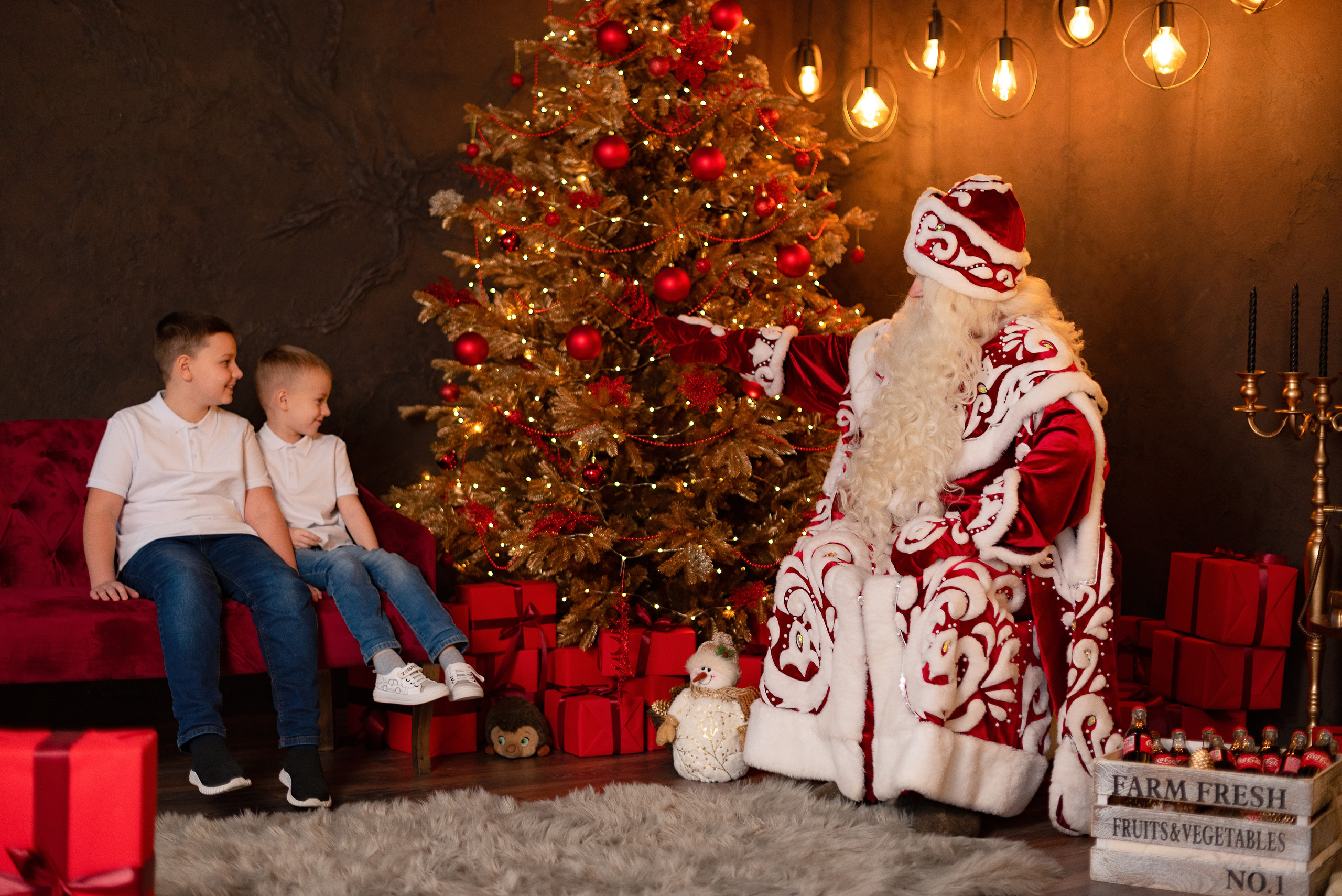 Фото день с Дедушой Морозом. Детский и семейный фотограф в Сургуте и Нефтеюганске Анна Старцева
