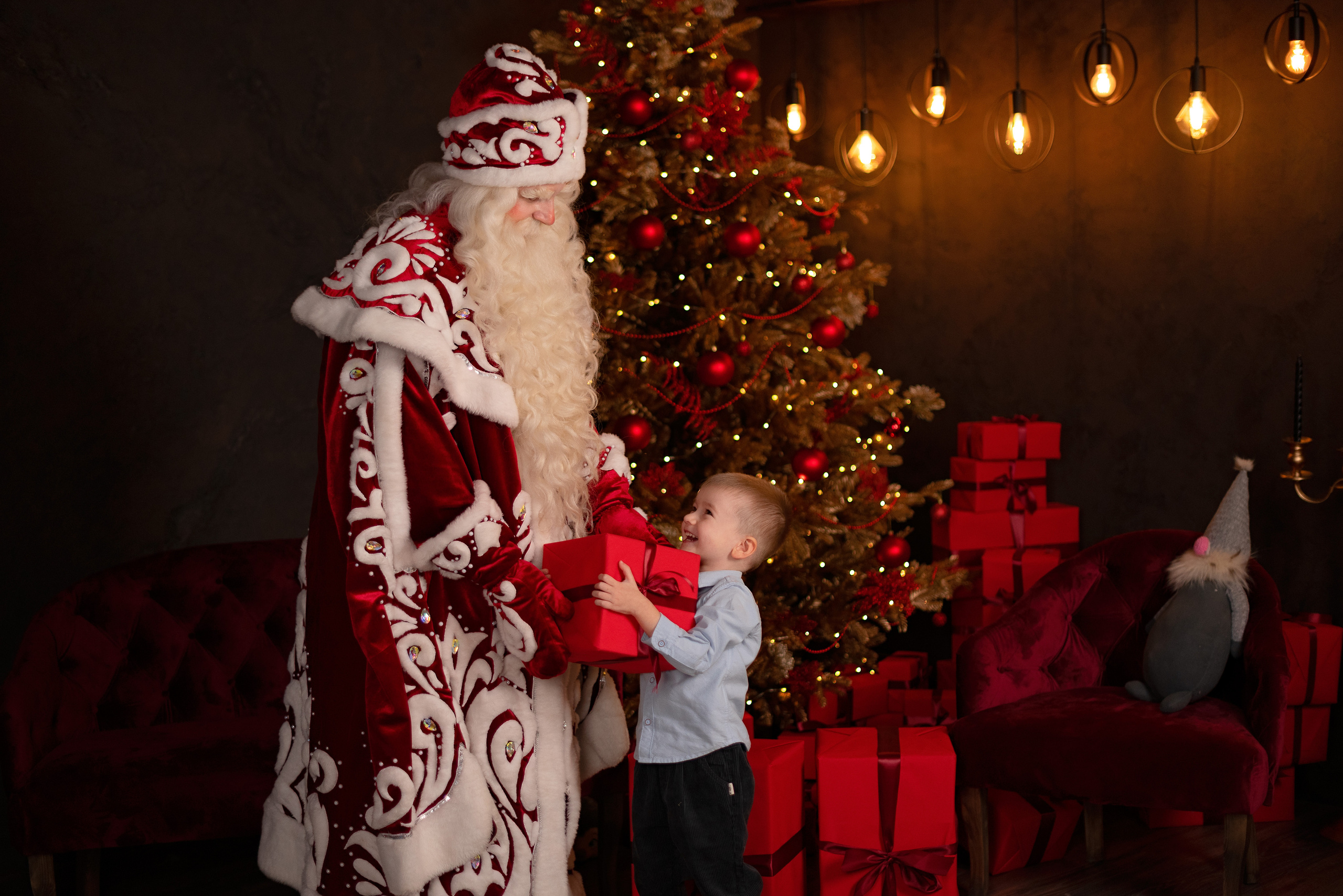 Фото день с Дедушой Морозом. Детский и семейный фотограф в Сургуте и Нефтеюганске Анна Старцева