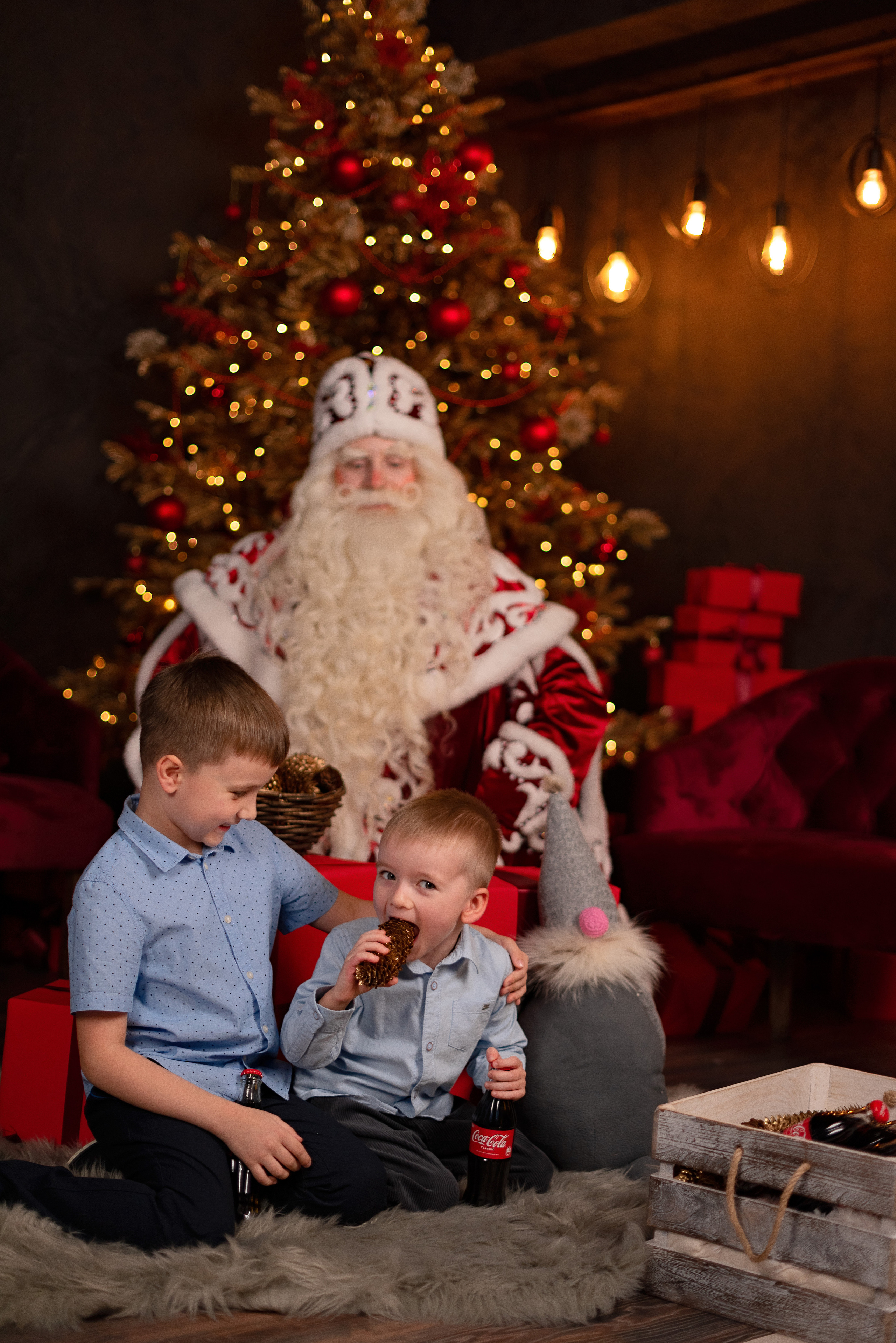 Фото день с Дедушой Морозом. Детский и семейный фотограф в Сургуте и Нефтеюганске Анна Старцева