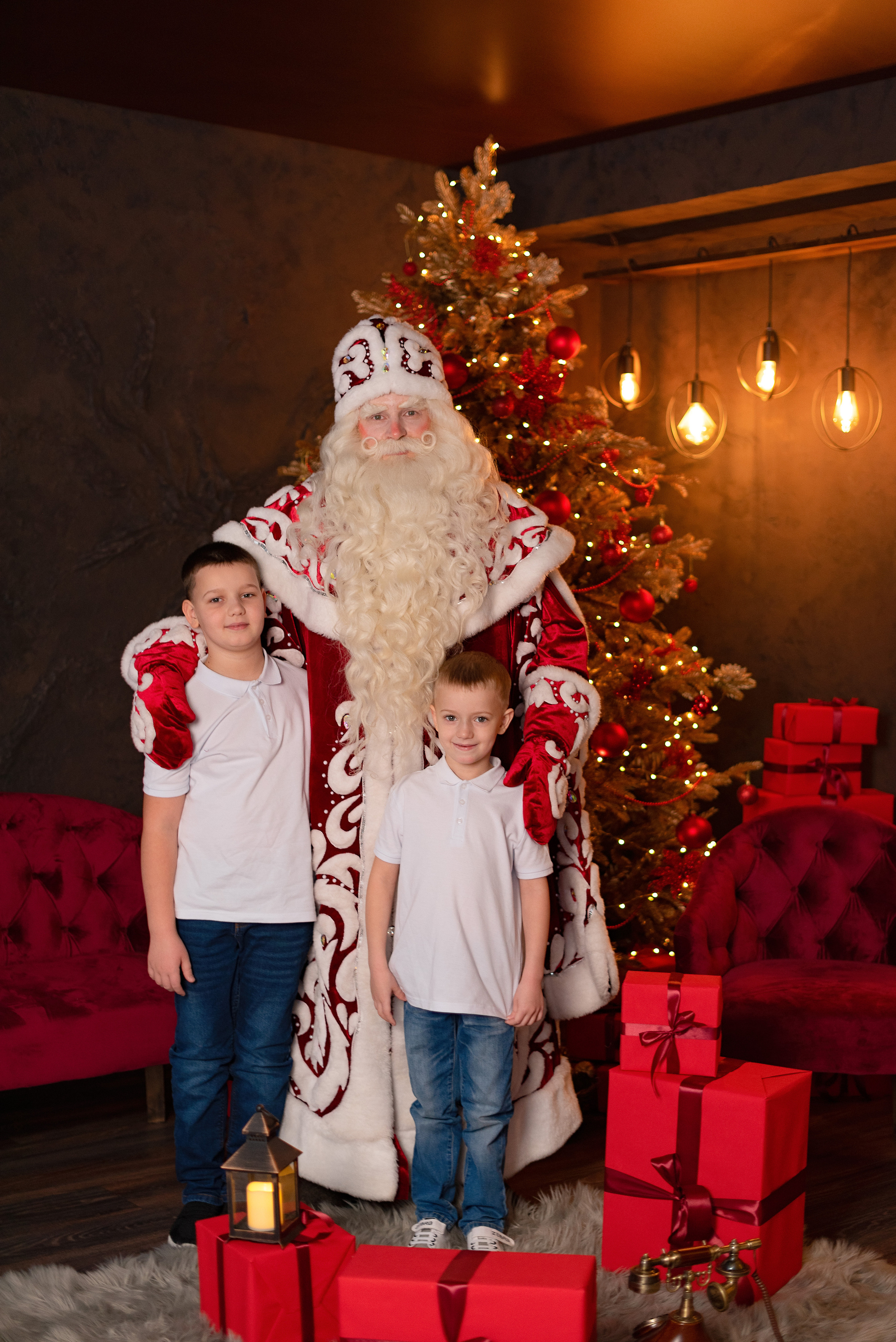 Фото день с Дедушой Морозом. Детский и семейный фотограф в Сургуте и Нефтеюганске Анна Старцева