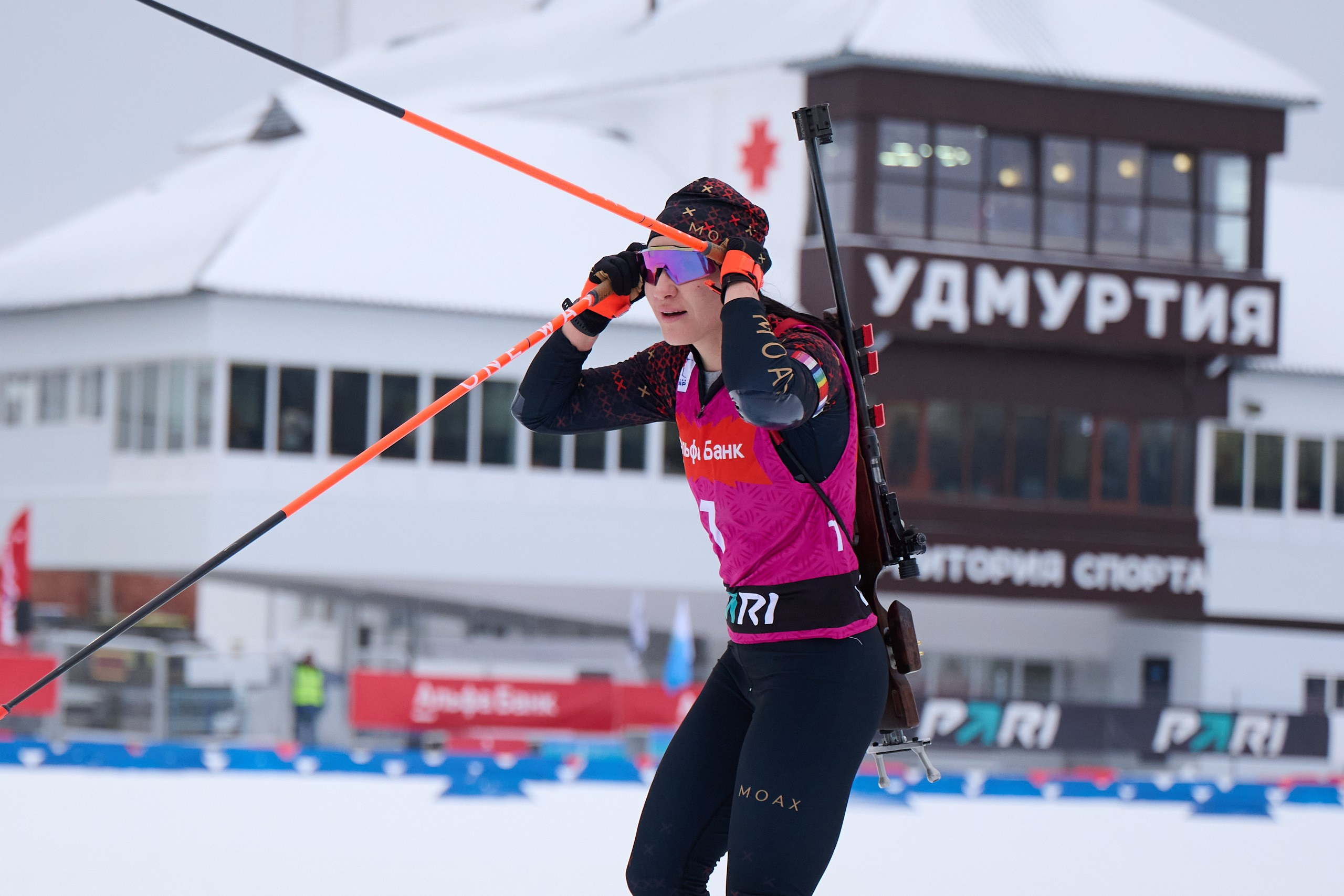 Биатлон. Чемпионат России — 2024/2025, 3-й этап, Ижевск. Ижевская винтовка. Спортивный репортажный фотограф в Ижевске Сергей Мерзляков