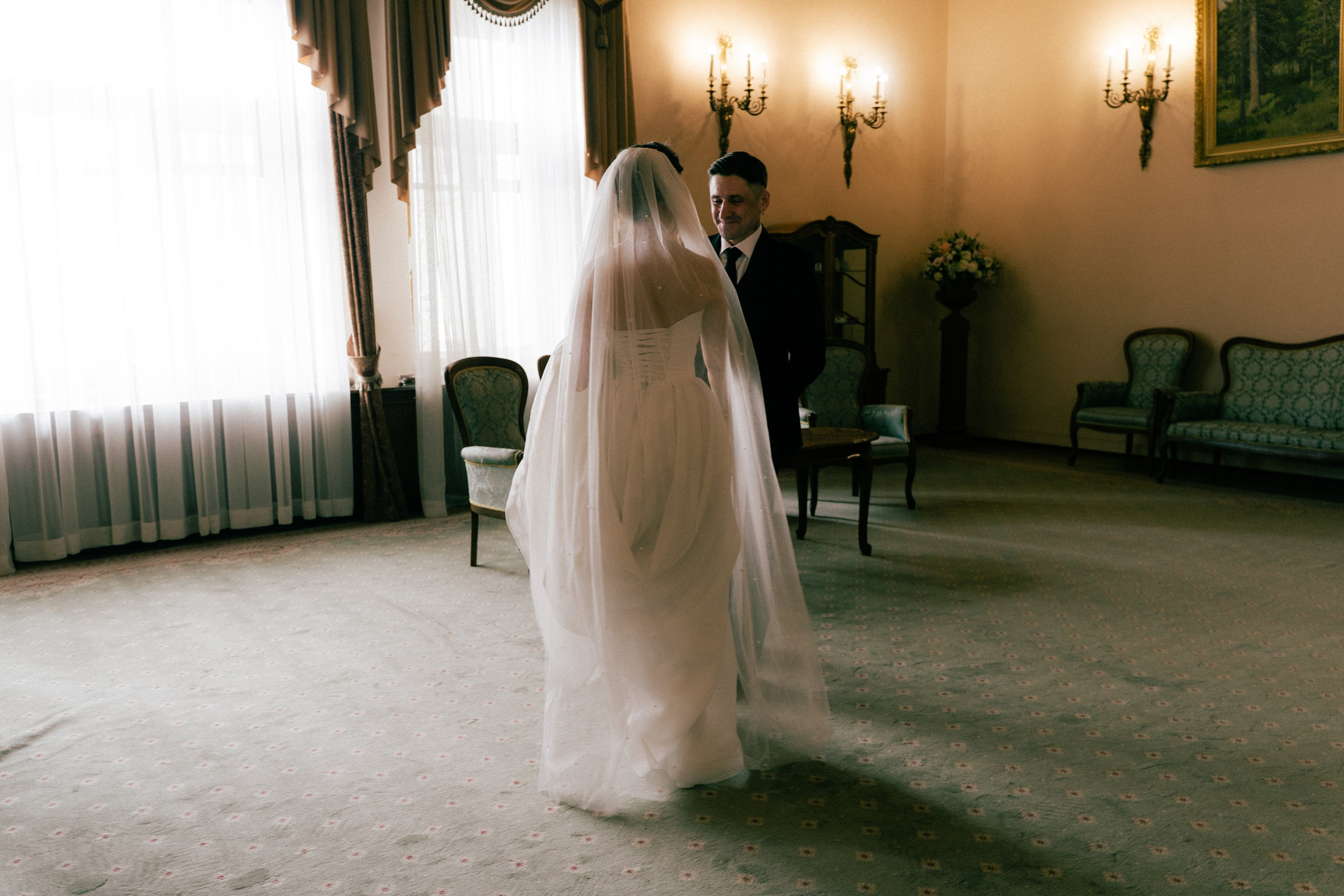 Сергей и Ани во Дворце бракосочетания № 2. Professional photoartist in St. Petersburg (wedding, reportage, portrait, model book, love story) Alexander Shvedov