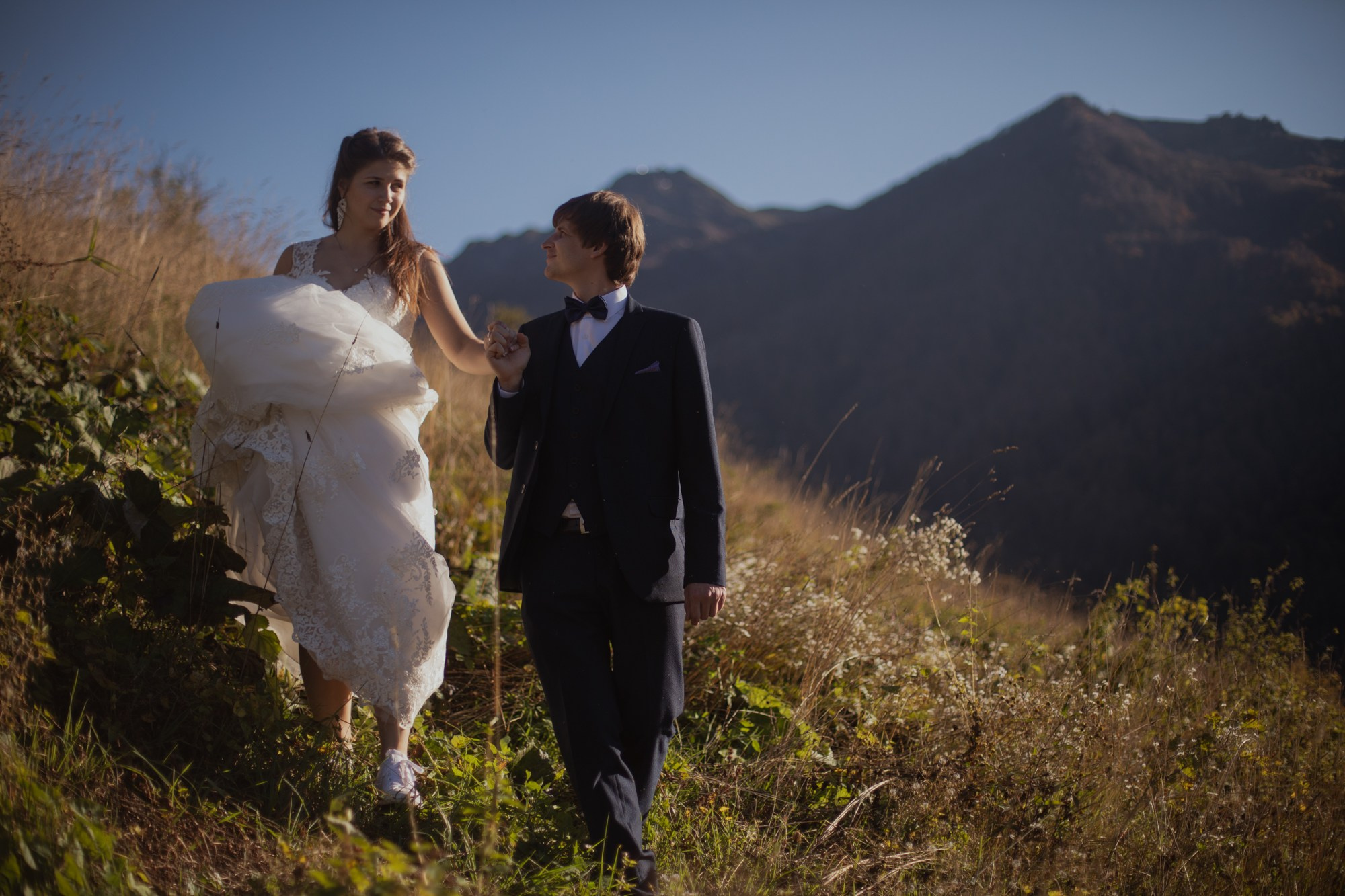 Свадебная прогулка Владимира и Ольги. Красная Поляна. Репортажный и постановочный Наталья Санникова