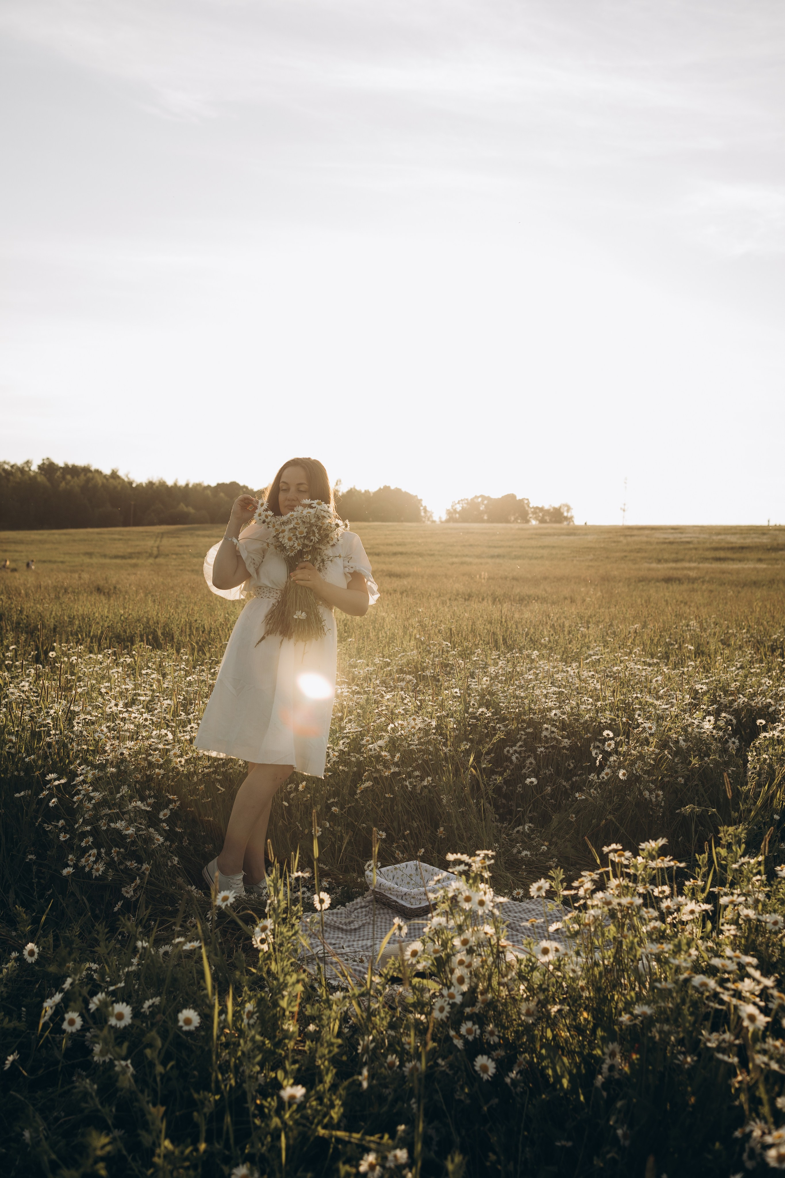 Маша и ромашки. Семейный фотограф в Москве Виктория Ястребинская