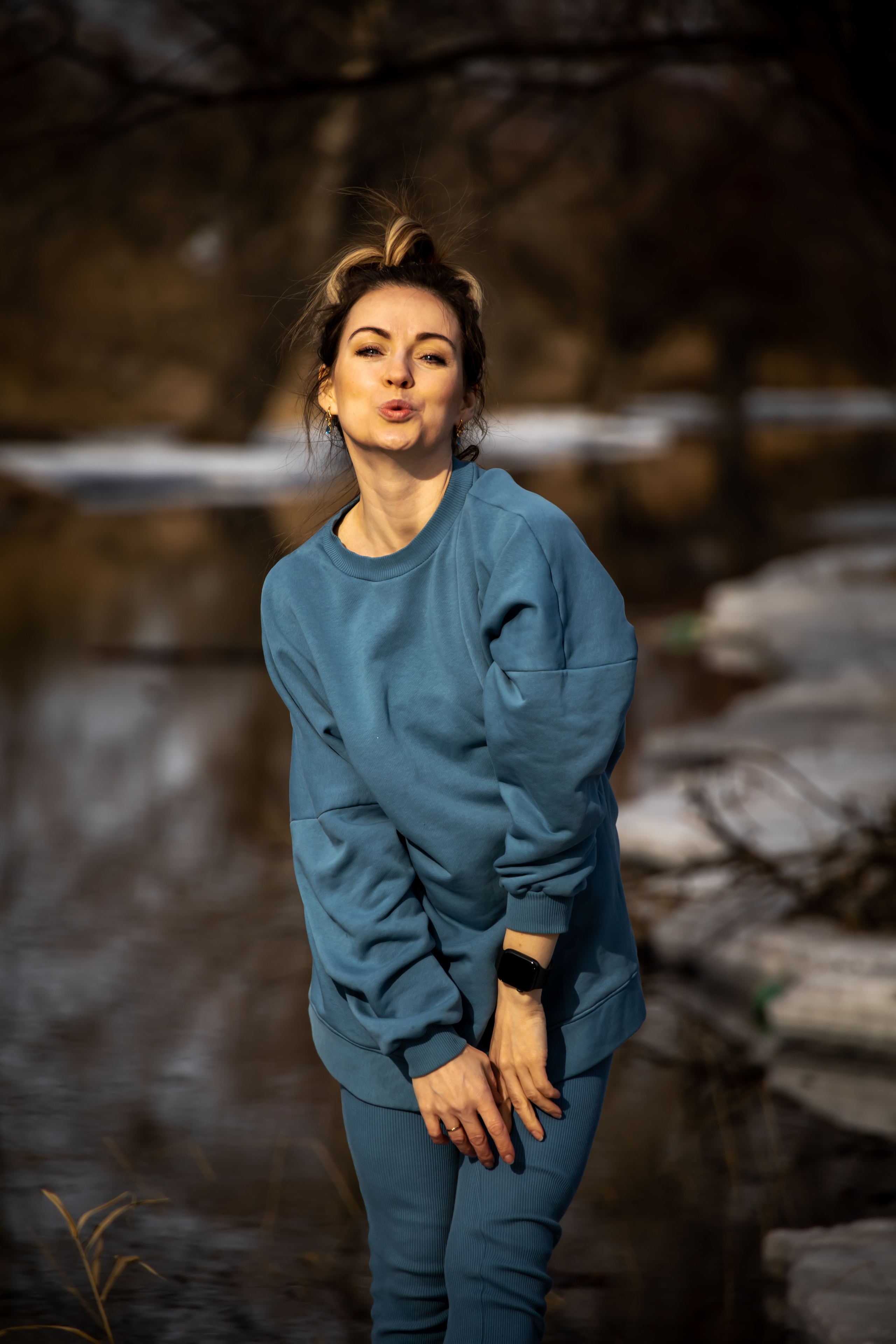 Весна, снег, река. Семейный фотограф в Абакане Любовь Халявина