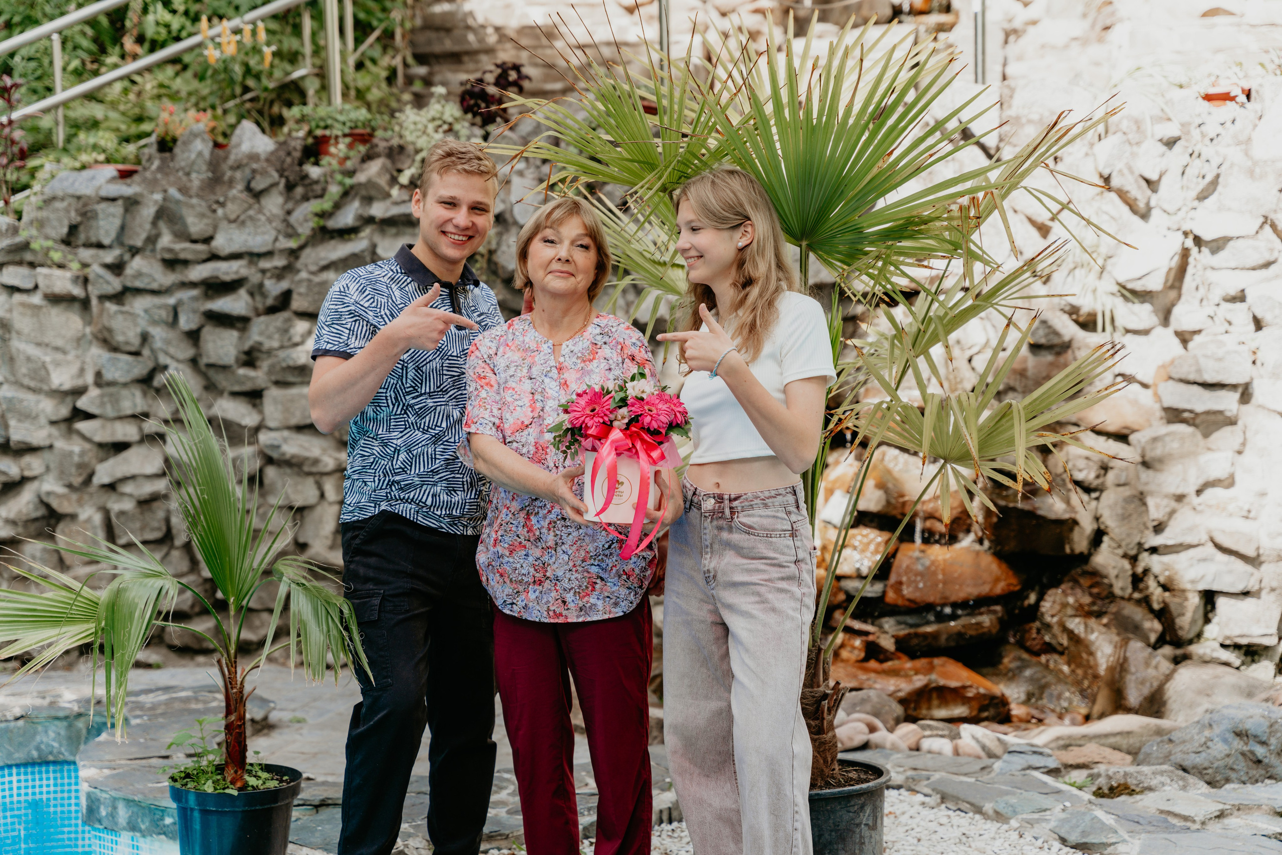 В ботаническом саду на день рождения бабушки