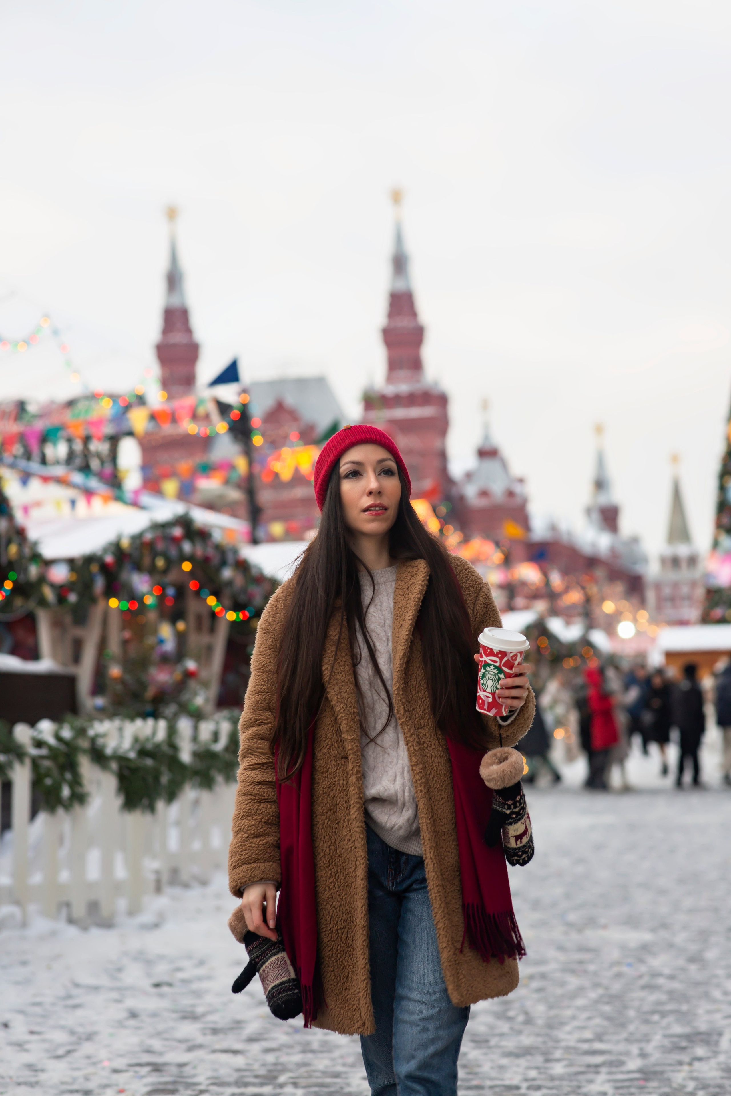 Новогодняя уличная фотосессия. Семейный и портретный фотограф в Москве Елена Флегант
