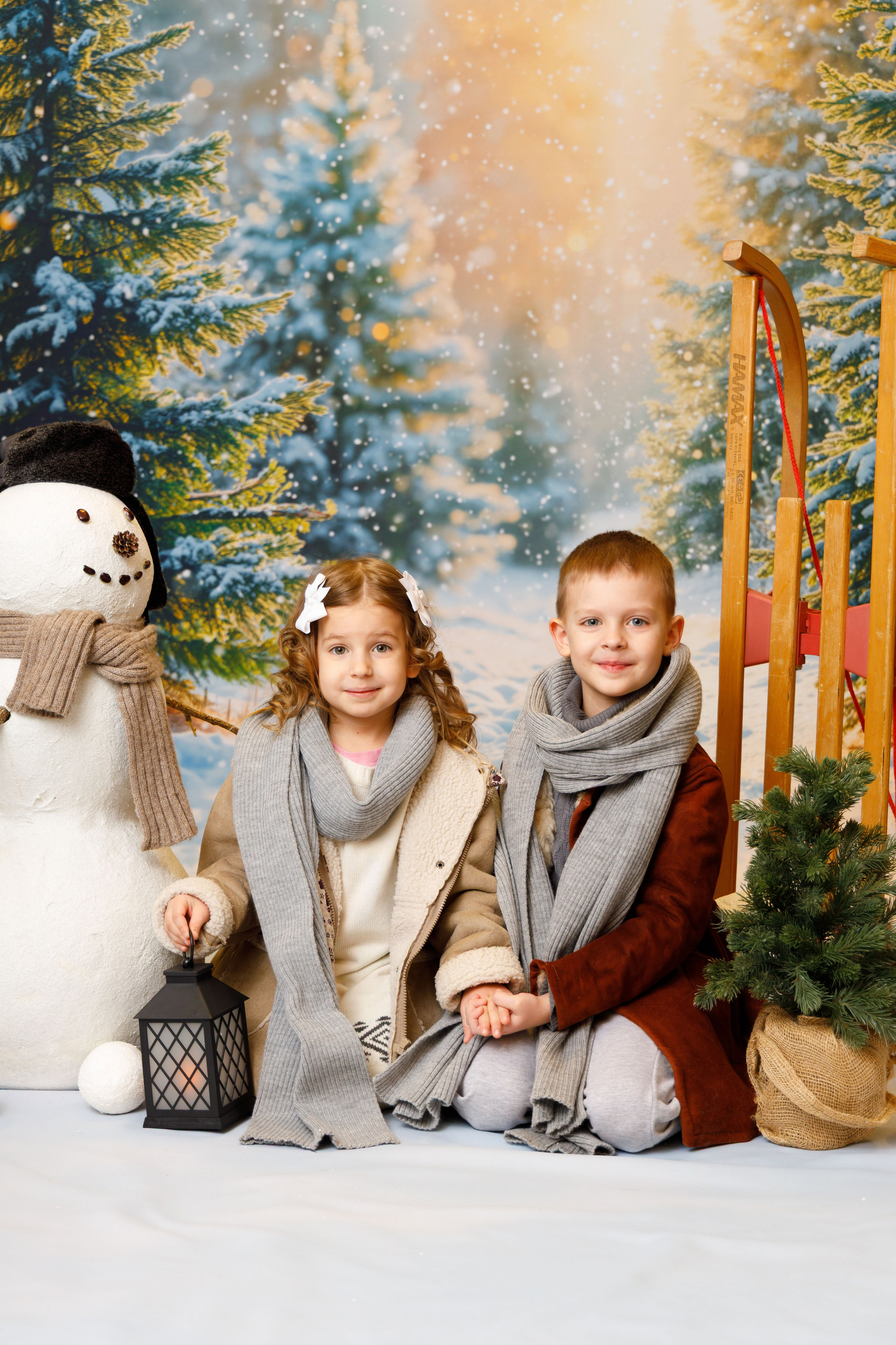 Зимний лес. Детская фотостудия Москва