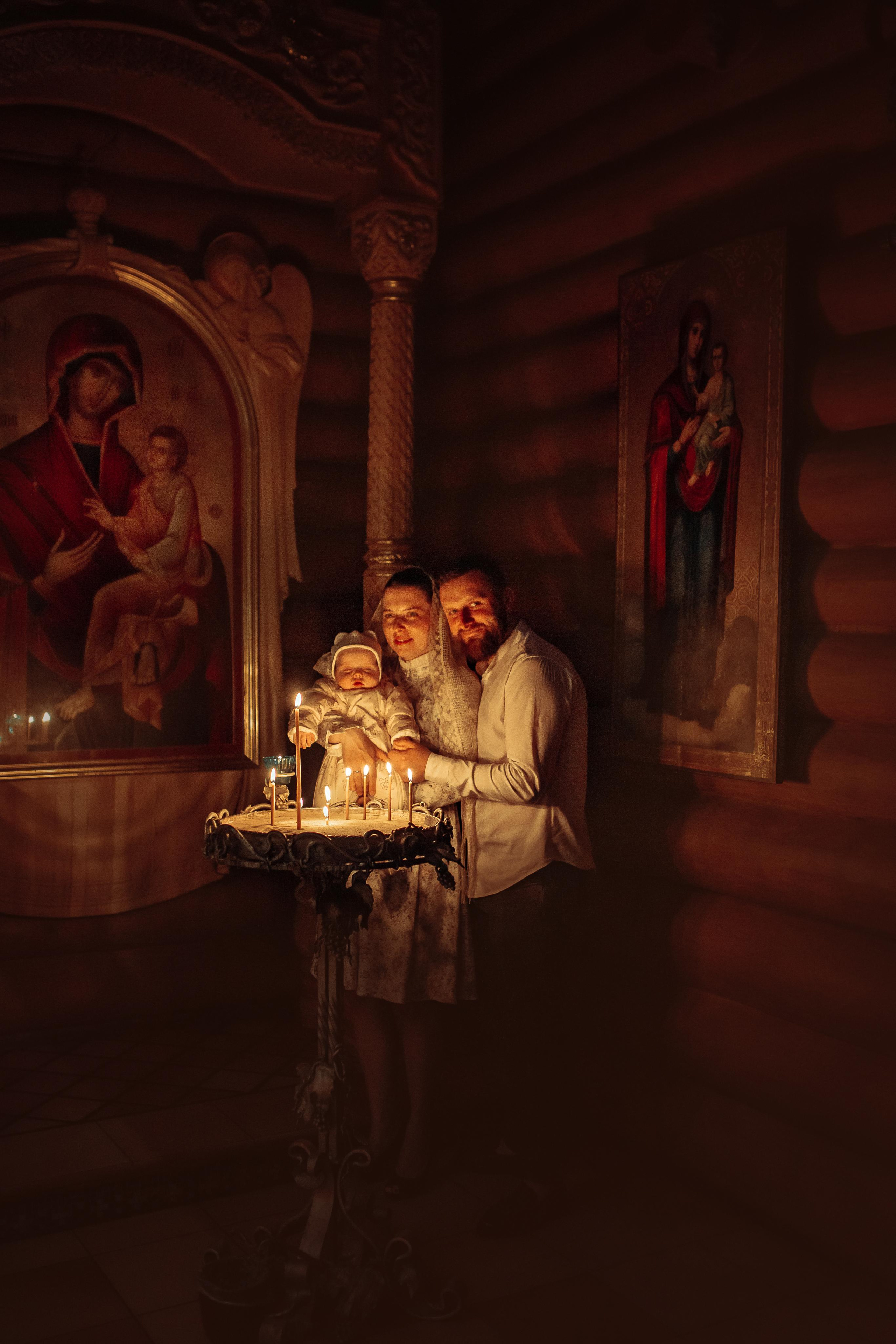 Таинство крещения Ксении, Храм Святой Живоначальной Троицы, Минск