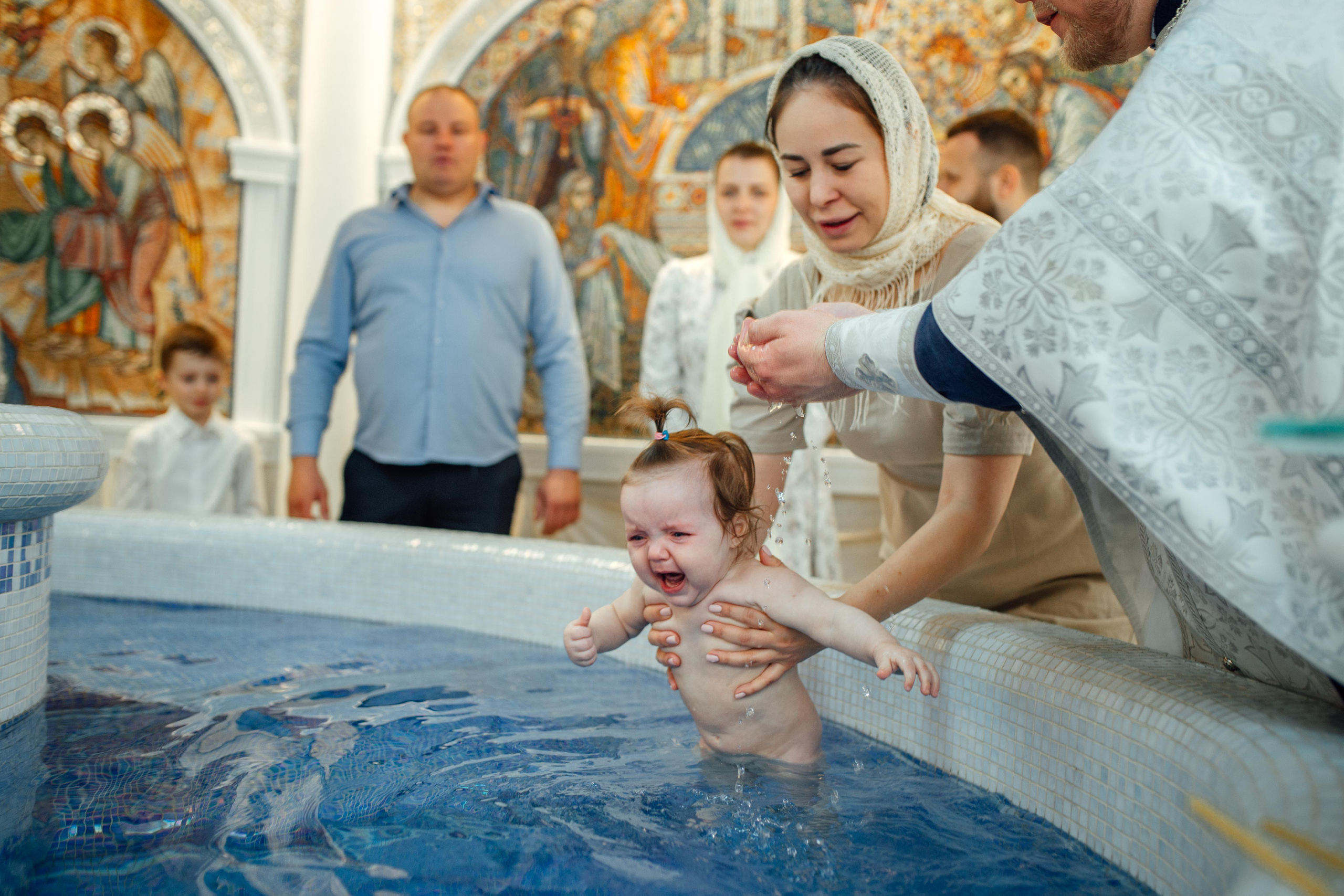 Таинство крещения Ксении, Храм Святой Живоначальной Троицы, Минск