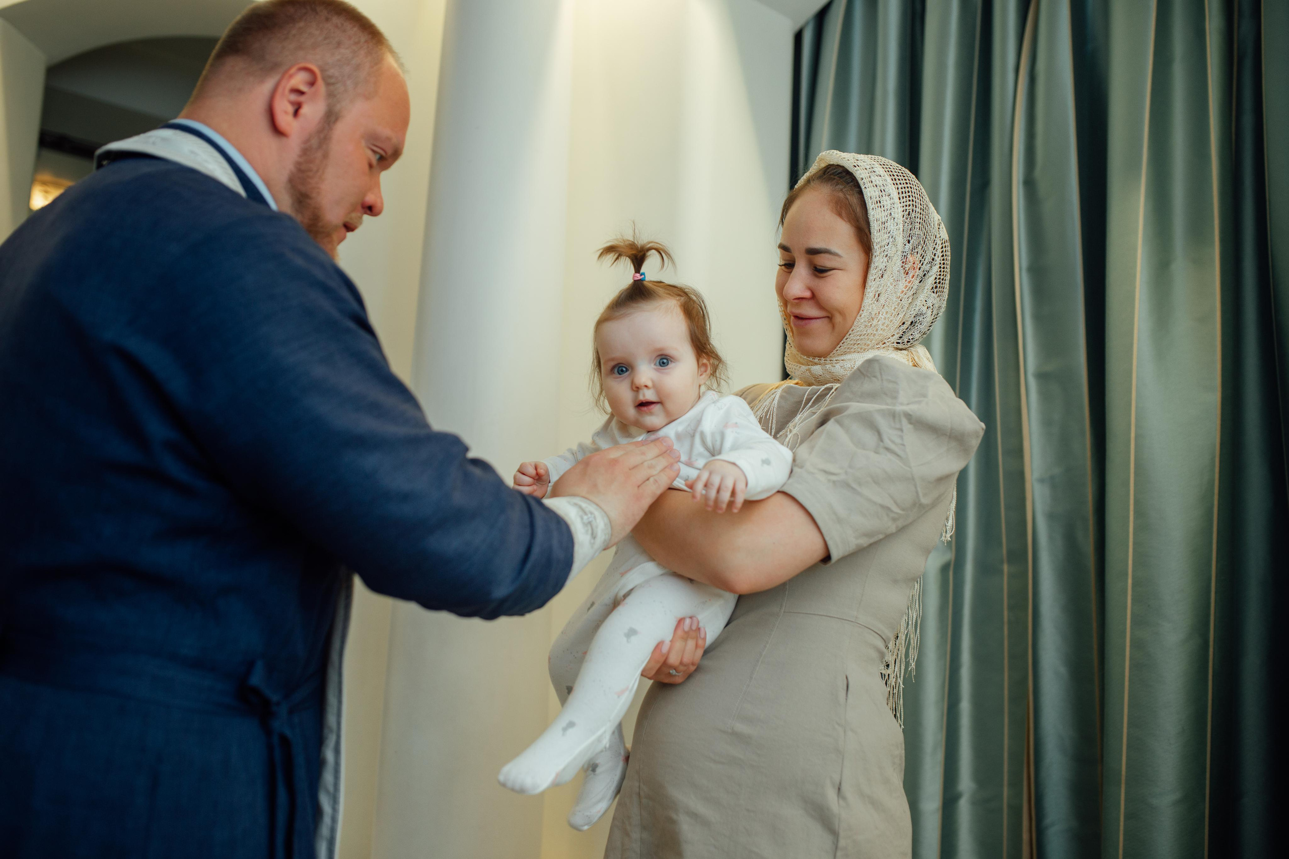 Таинство крещения Ксении, Храм Святой Живоначальной Троицы, Минск