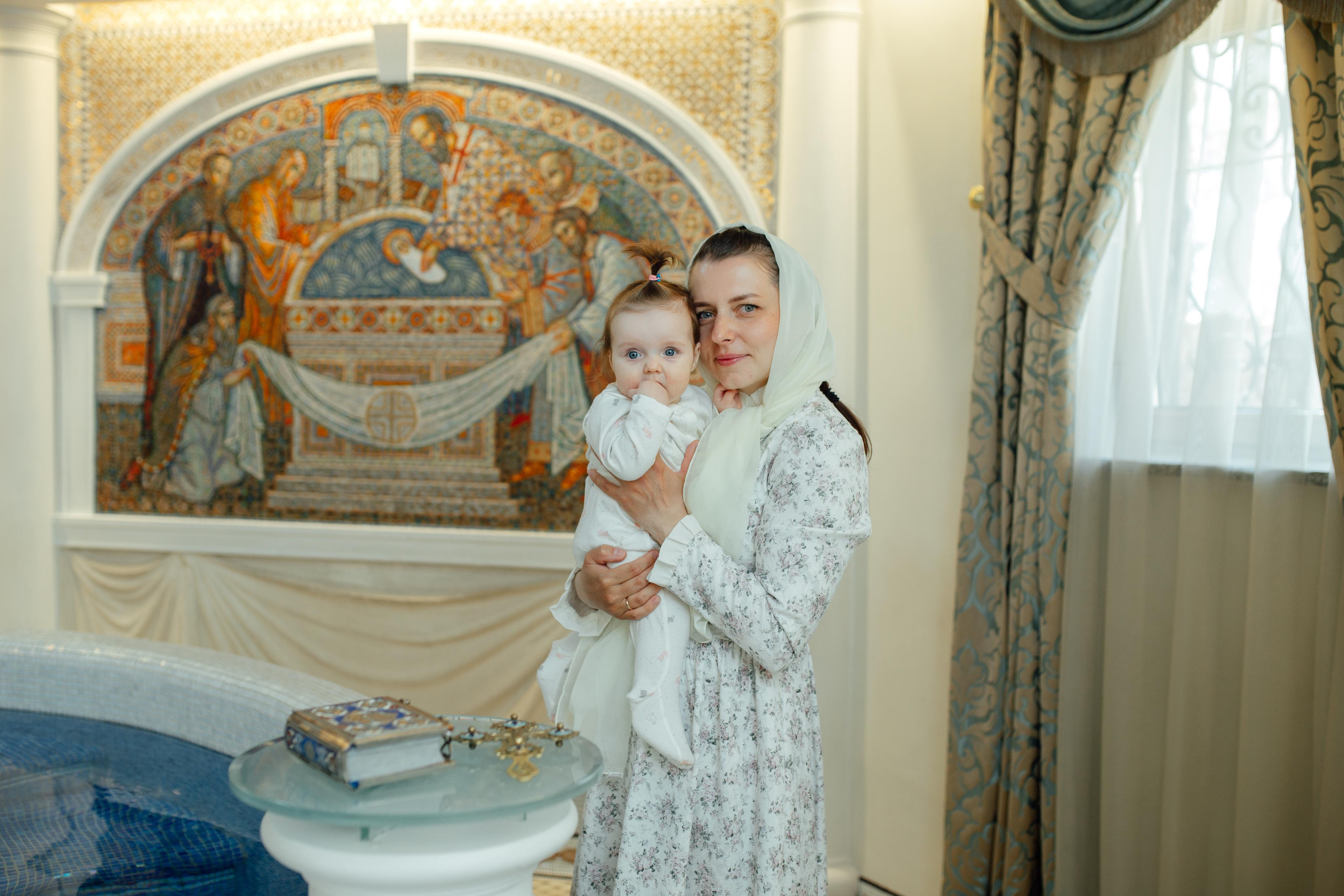 Таинство крещения Ксении, Храм Святой Живоначальной Троицы, Минск