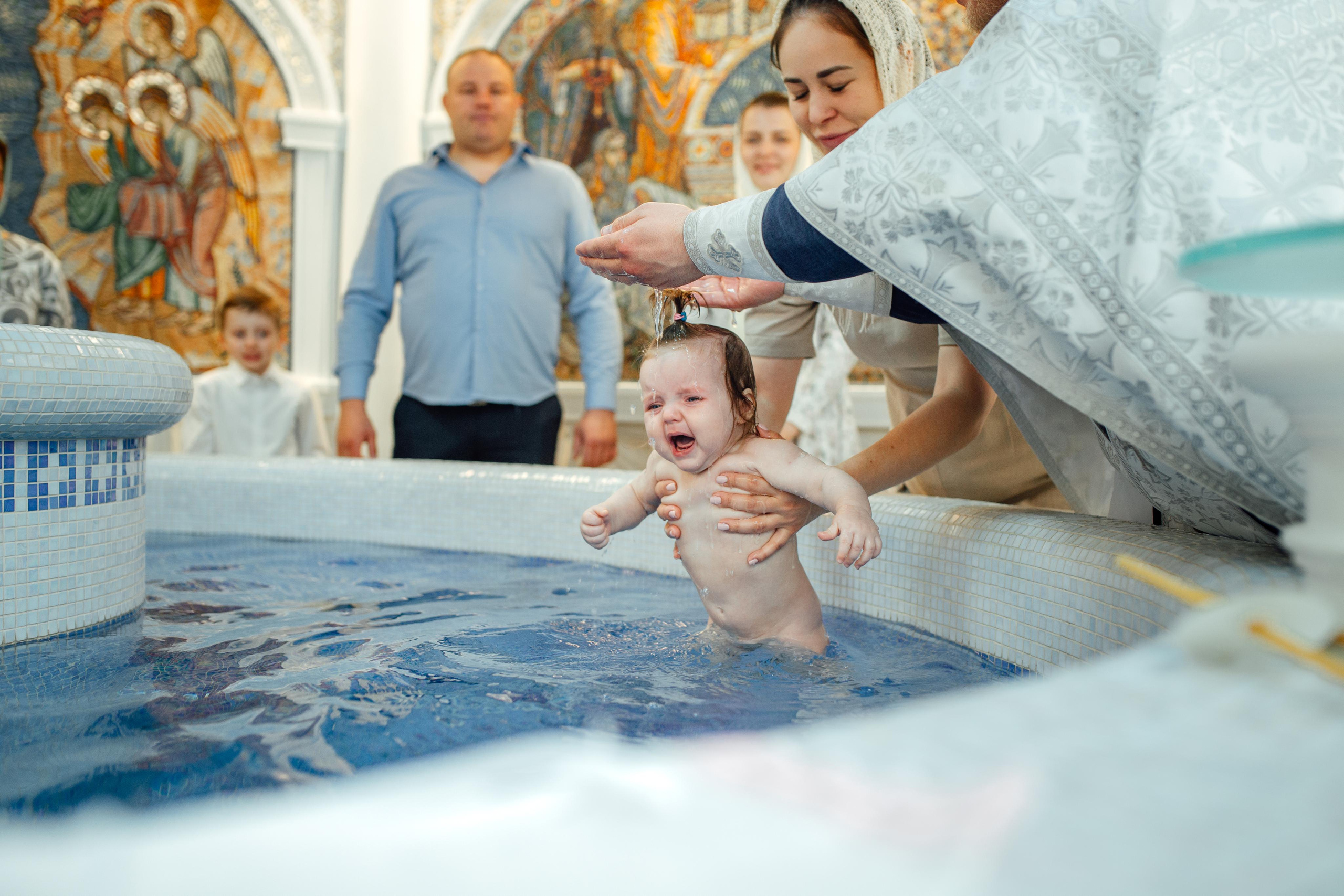 Таинство крещения Ксении, Храм Святой Живоначальной Троицы, Минск