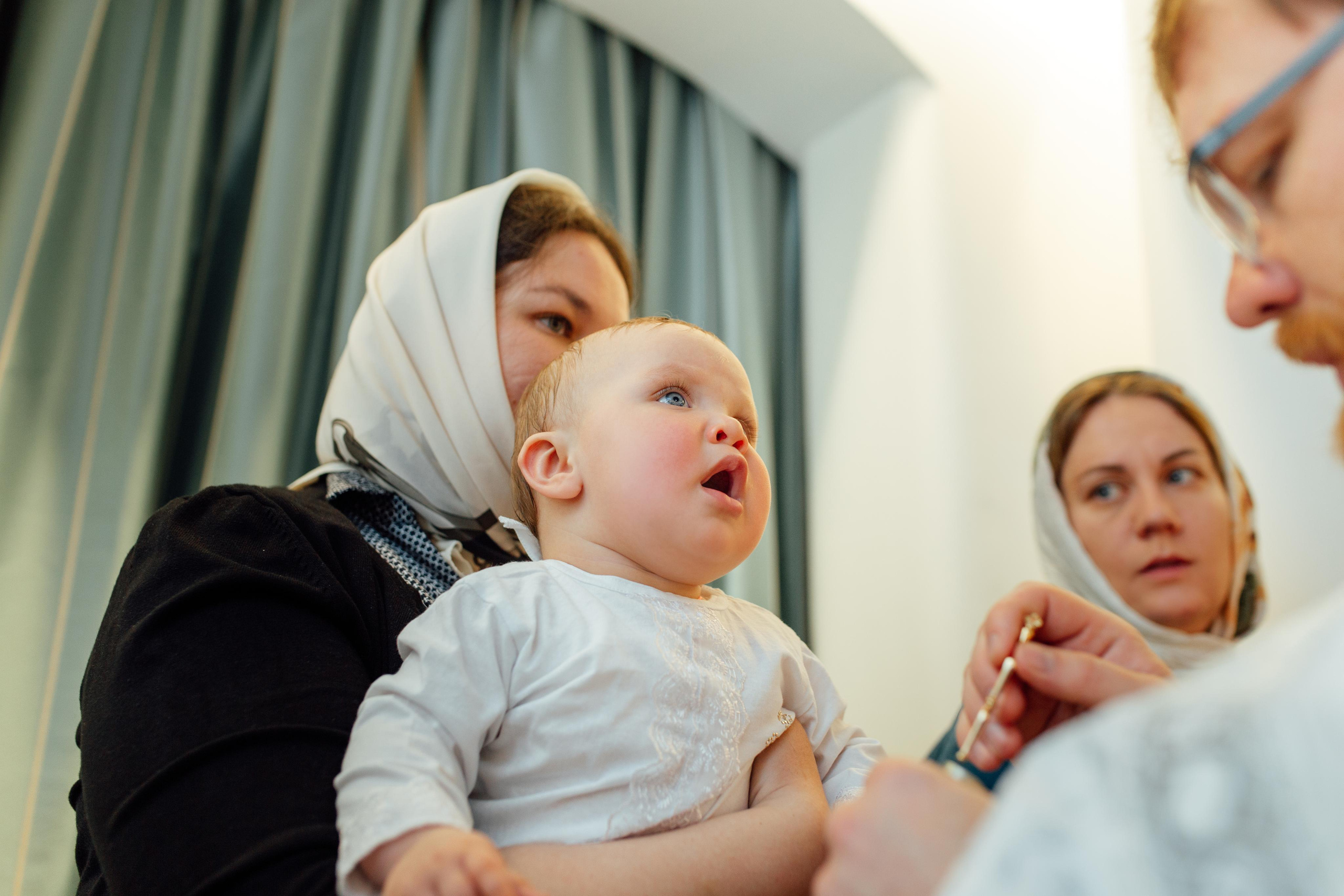 Таинство крещения Арины и Полины, Храм Святой Живоначальной Троицы, Минск