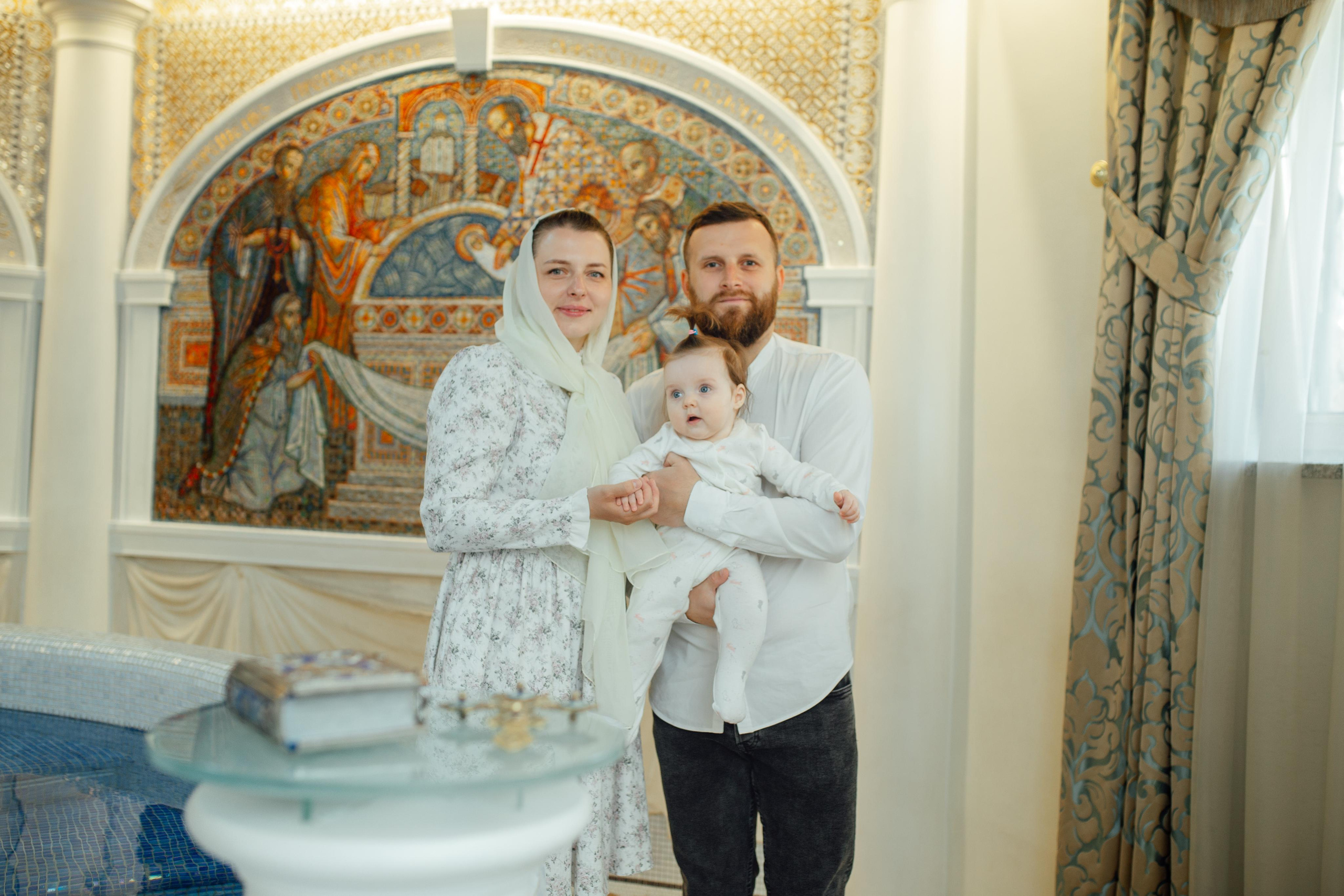 Таинство крещения Ксении, Храм Святой Живоначальной Троицы, Минск