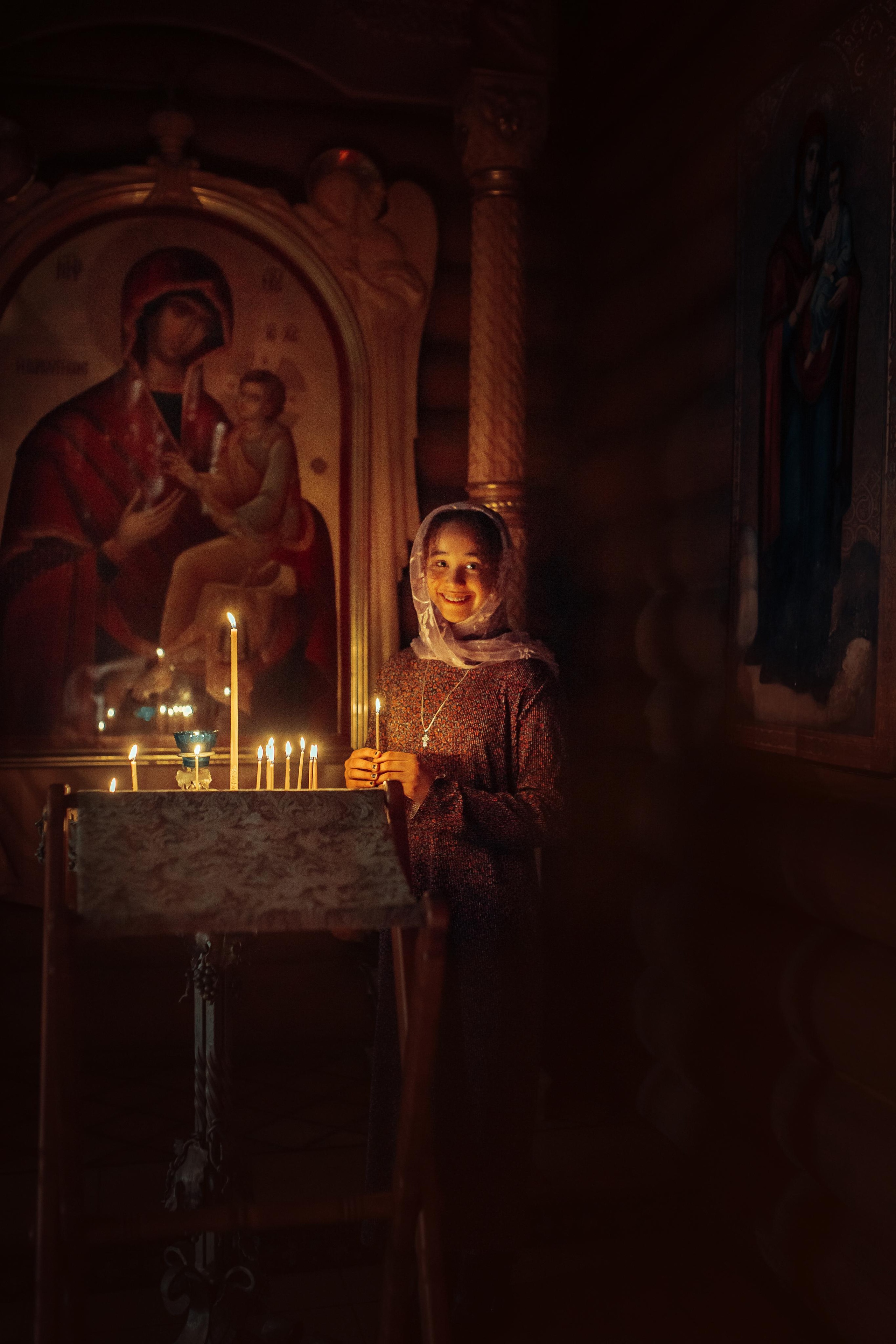 Таинство крещения Аны Грасиела, храм Святой Живоначальной Троицы, Минск