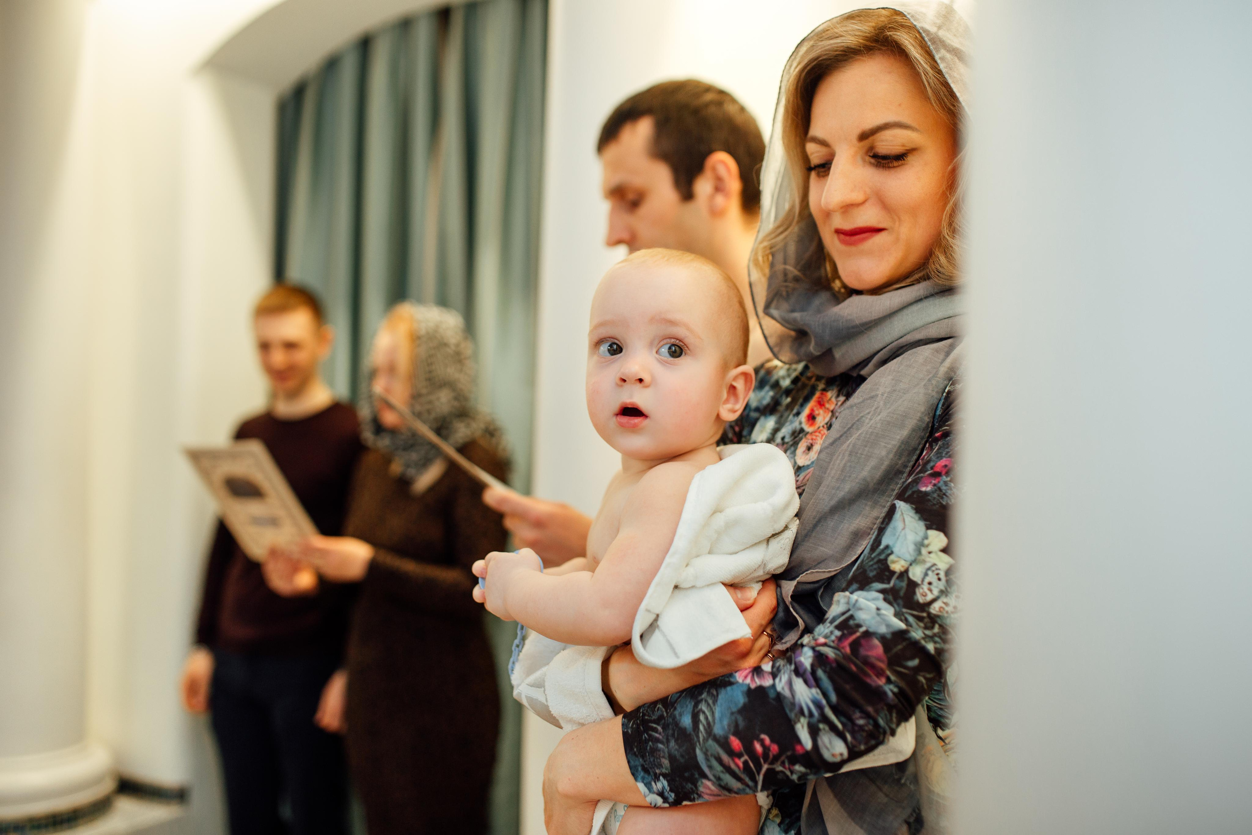 Таинство крещения Бориса и Ивана