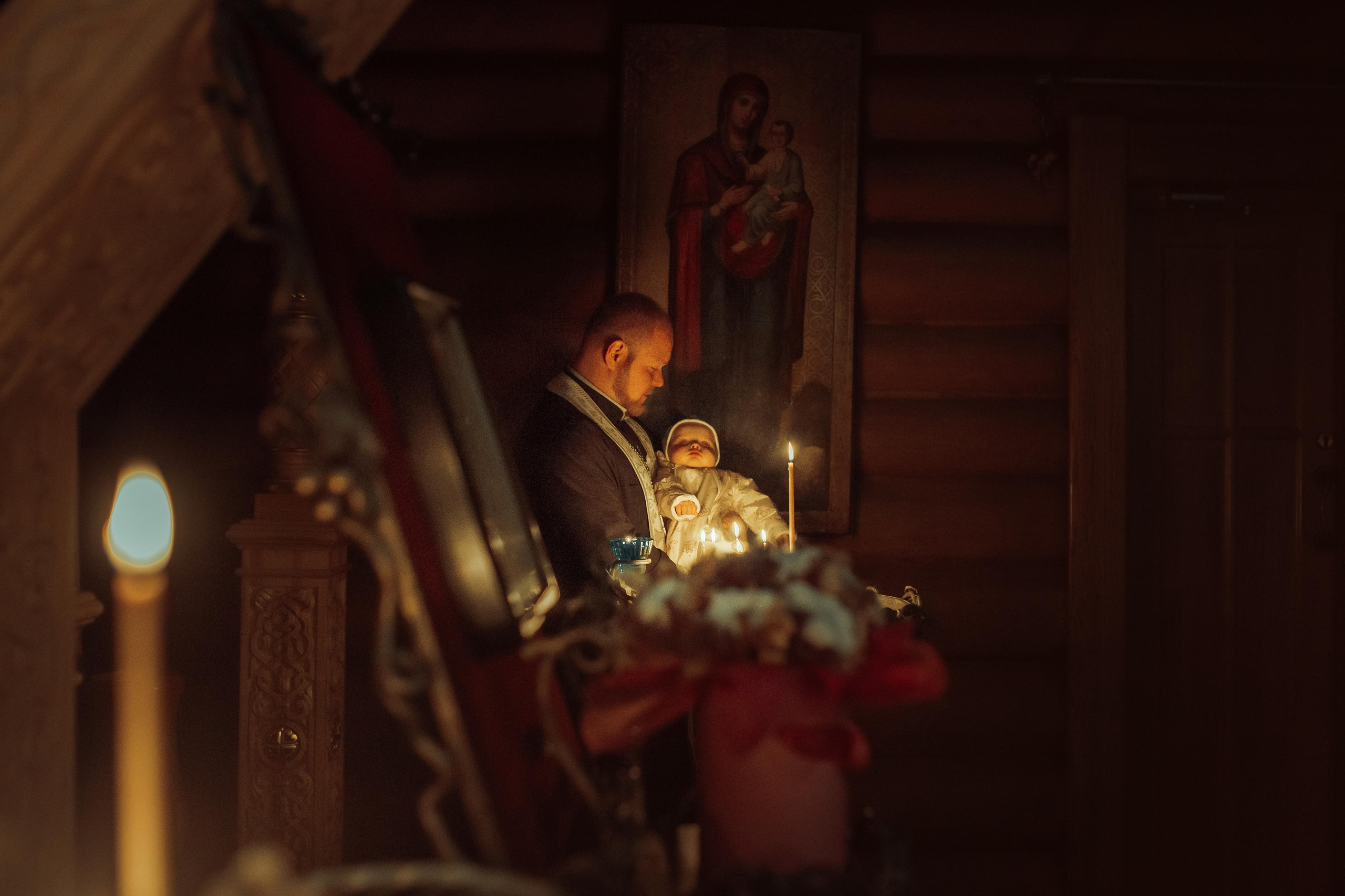 Таинство крещения Ксении, Храм Святой Живоначальной Троицы, Минск