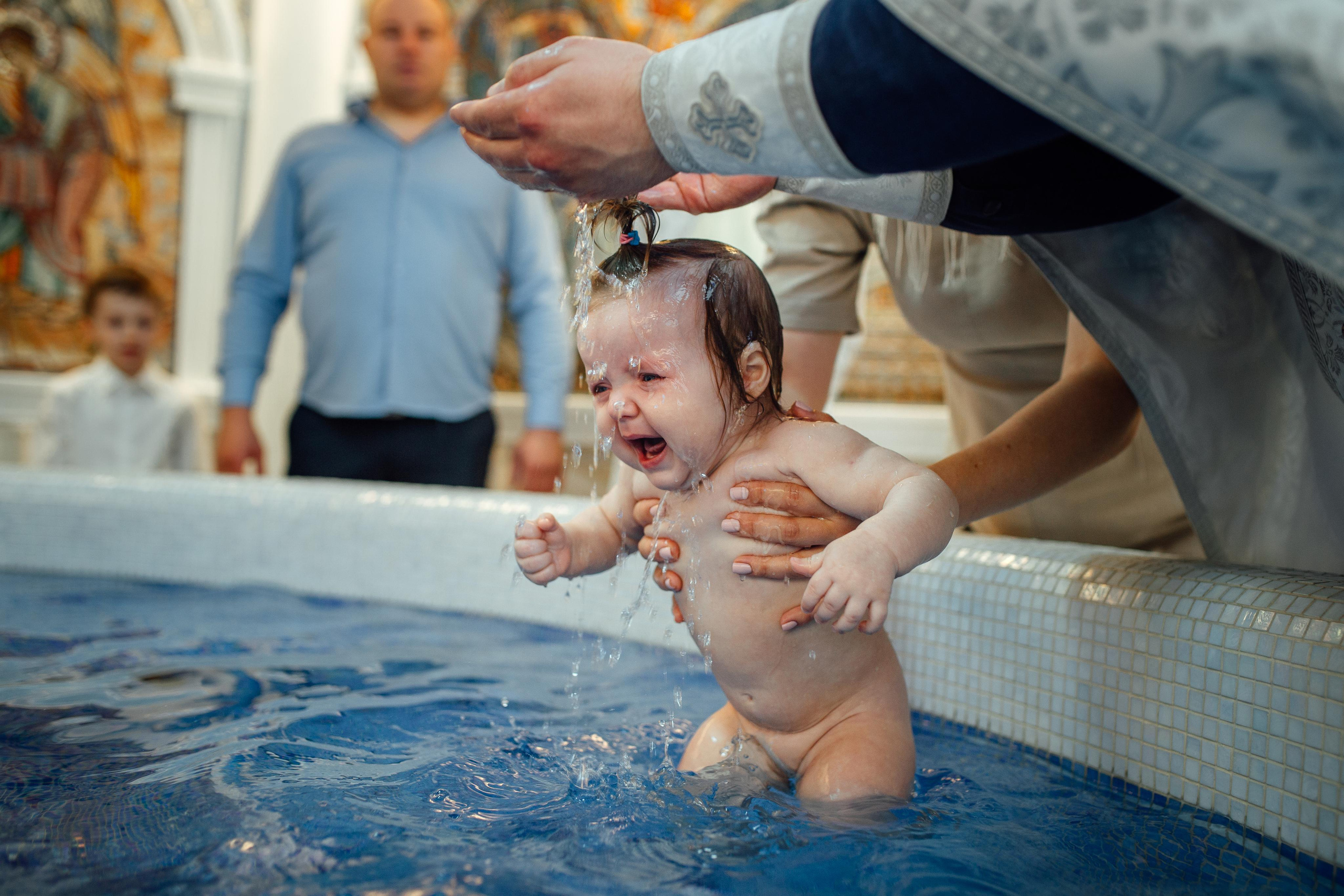 Таинство крещения Ксении, Храм Святой Живоначальной Троицы, Минск