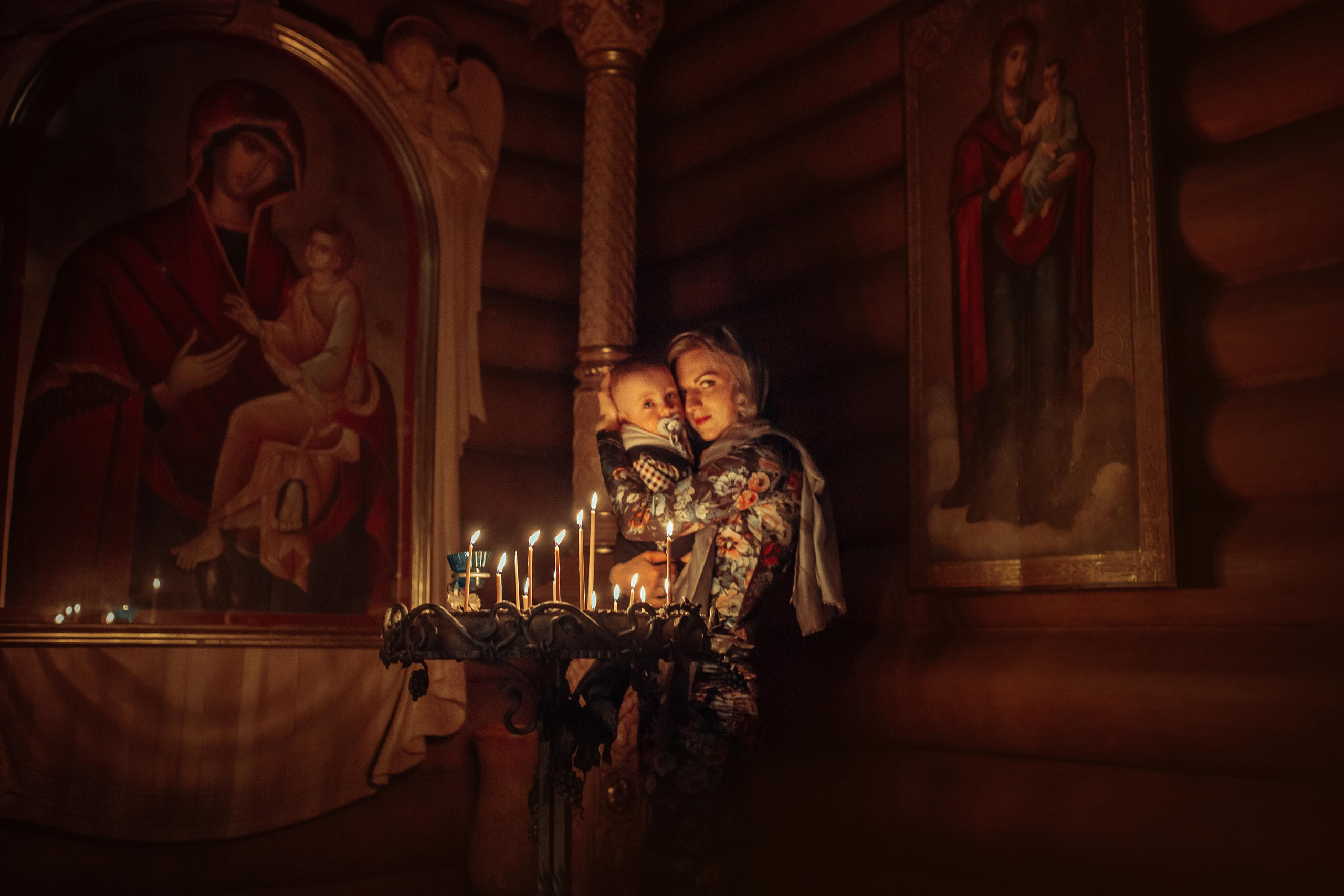 Таинство крещения Бориса и Ивана