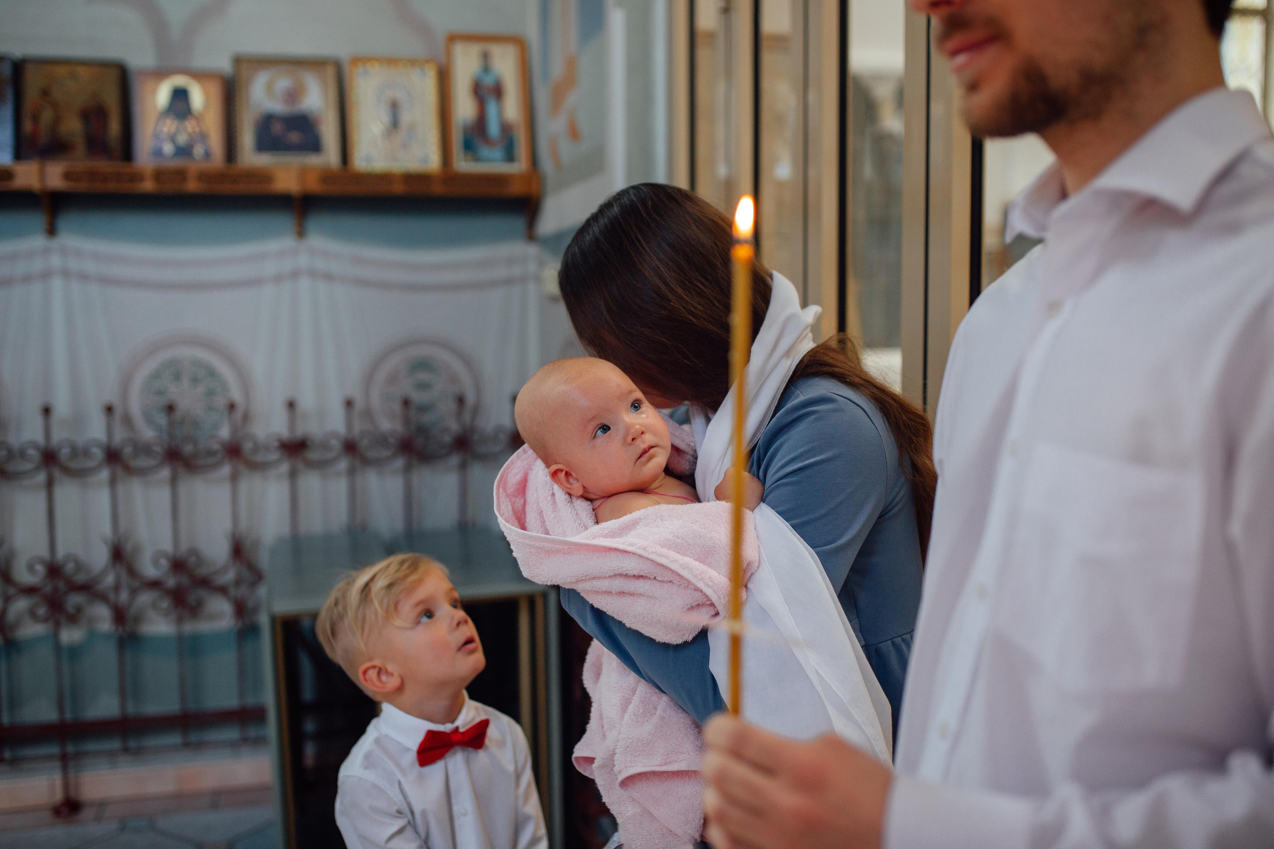 Таинство крещения Агаты, 30 апреля 2022 года