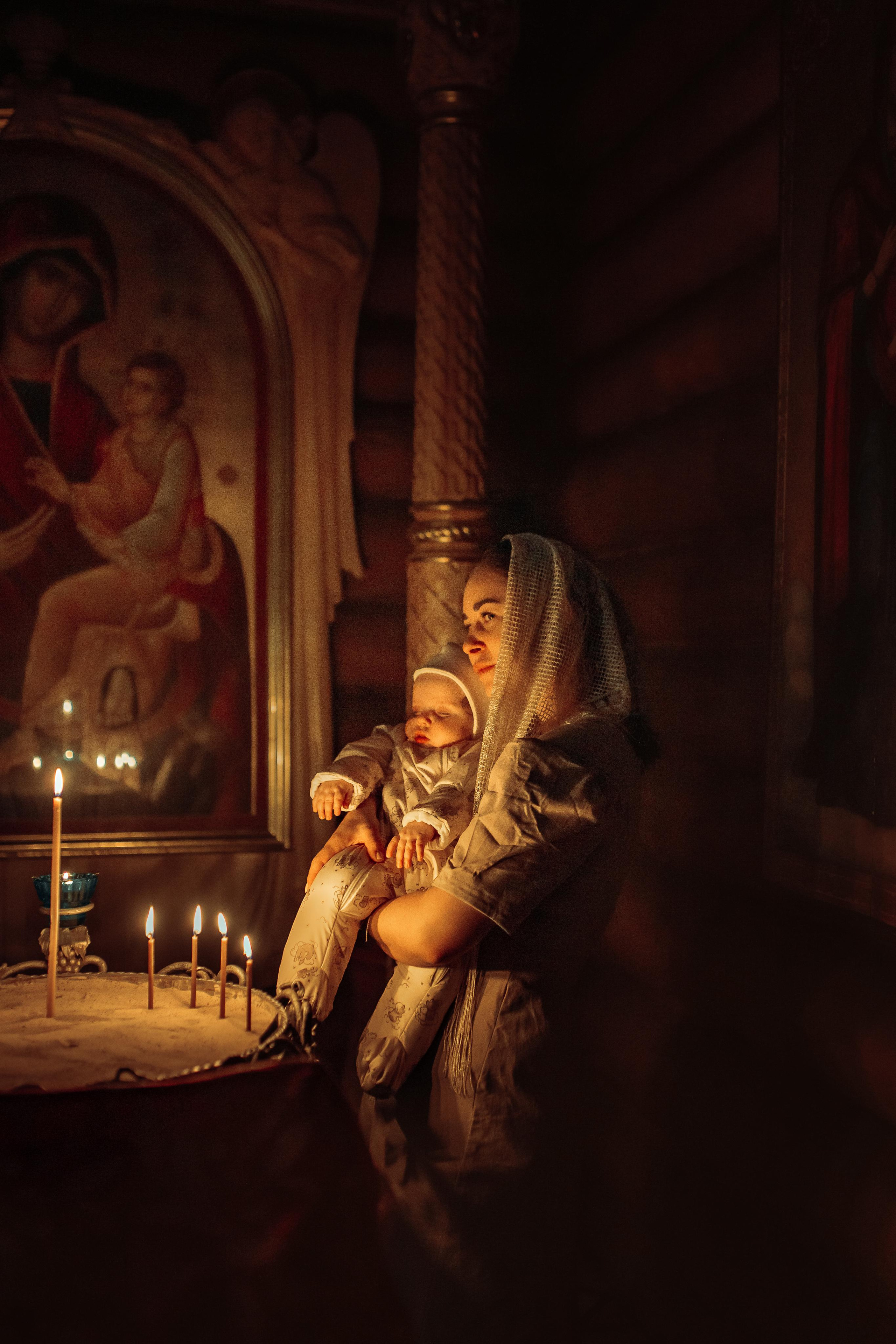 Таинство крещения Ксении, Храм Святой Живоначальной Троицы, Минск