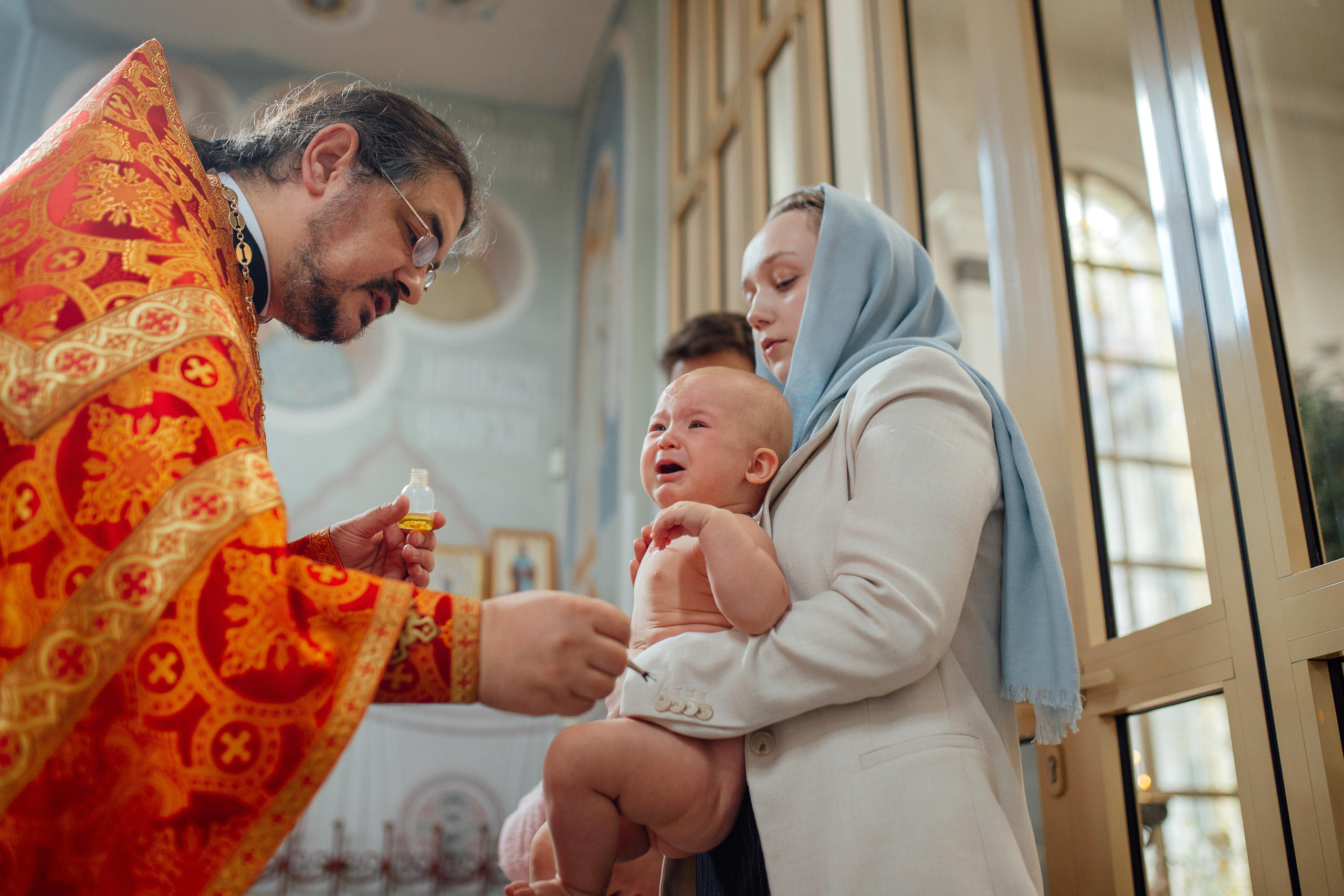 Таинство крещения Агаты, 30 апреля 2022 года
