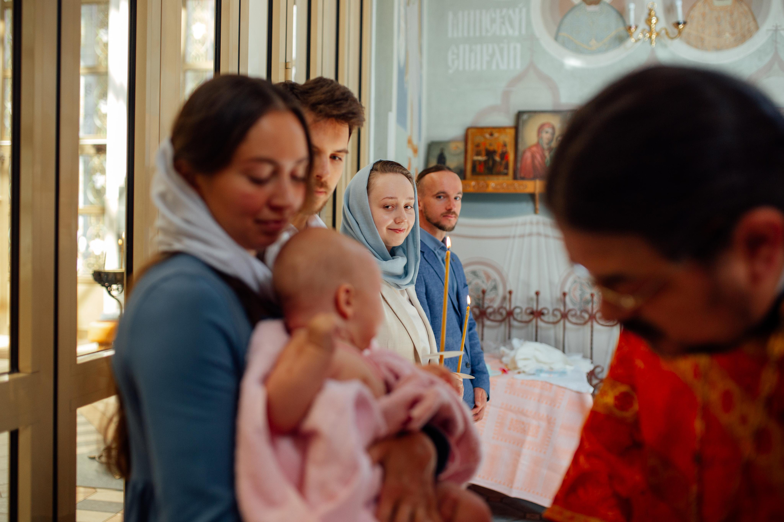Таинство крещения Агаты, 30 апреля 2022 года