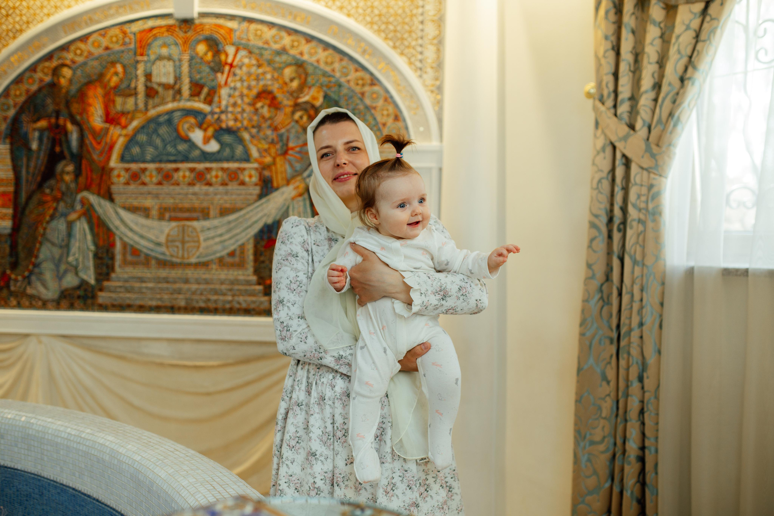 Таинство крещения Ксении, Храм Святой Живоначальной Троицы, Минск