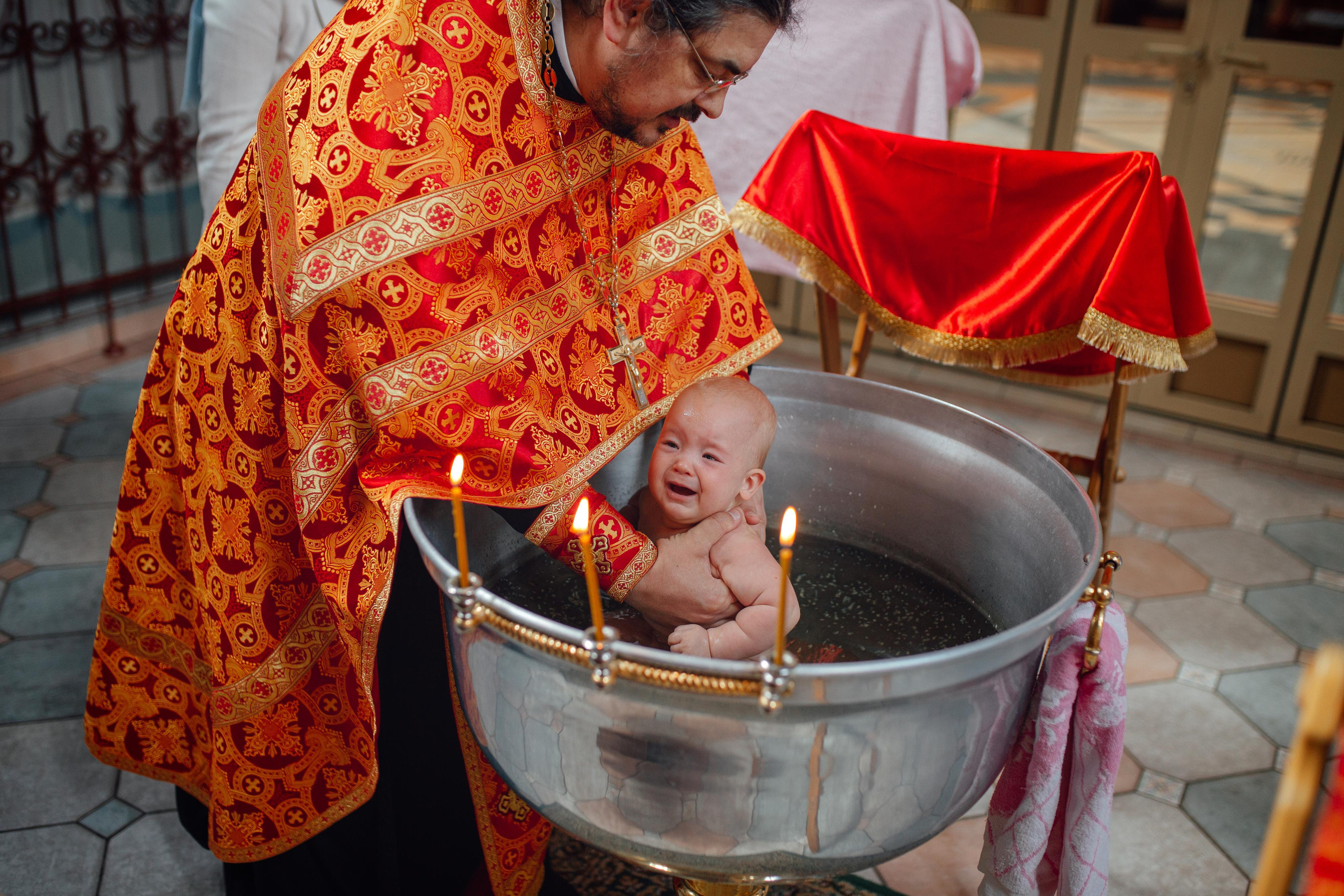 Таинство крещения Агаты, 30 апреля 2022 года