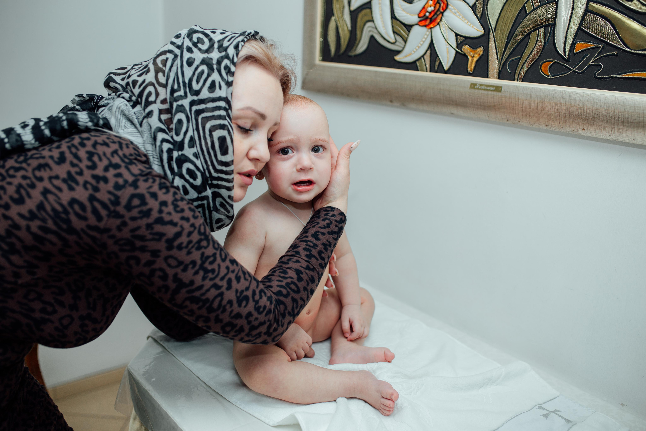 Таинство крещения Бориса и Ивана