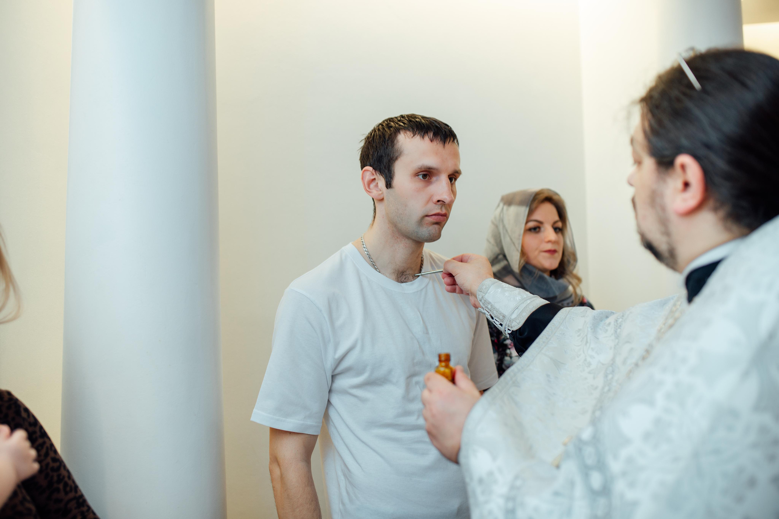 Таинство крещения Бориса и Ивана