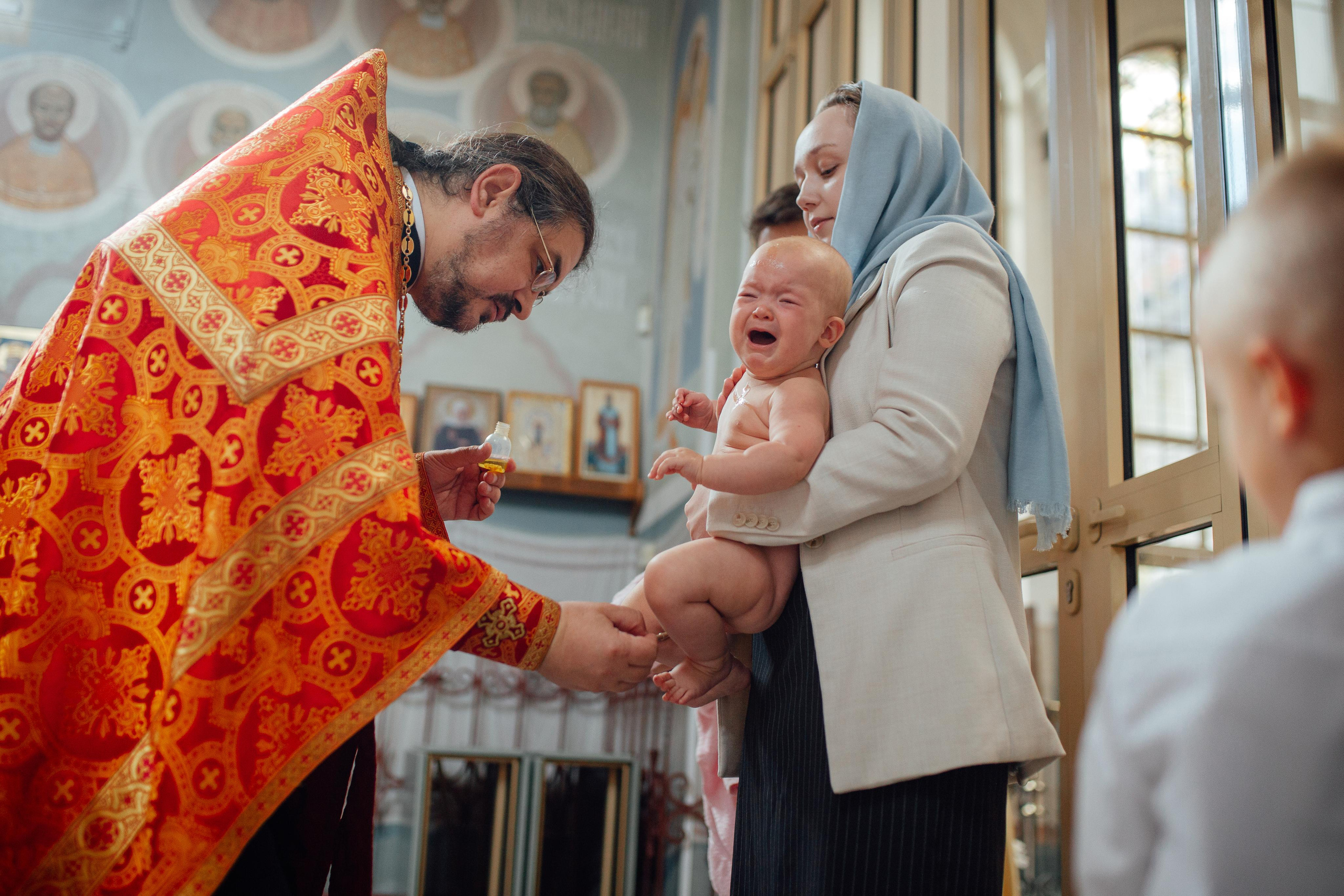 Таинство крещения Агаты, 30 апреля 2022 года