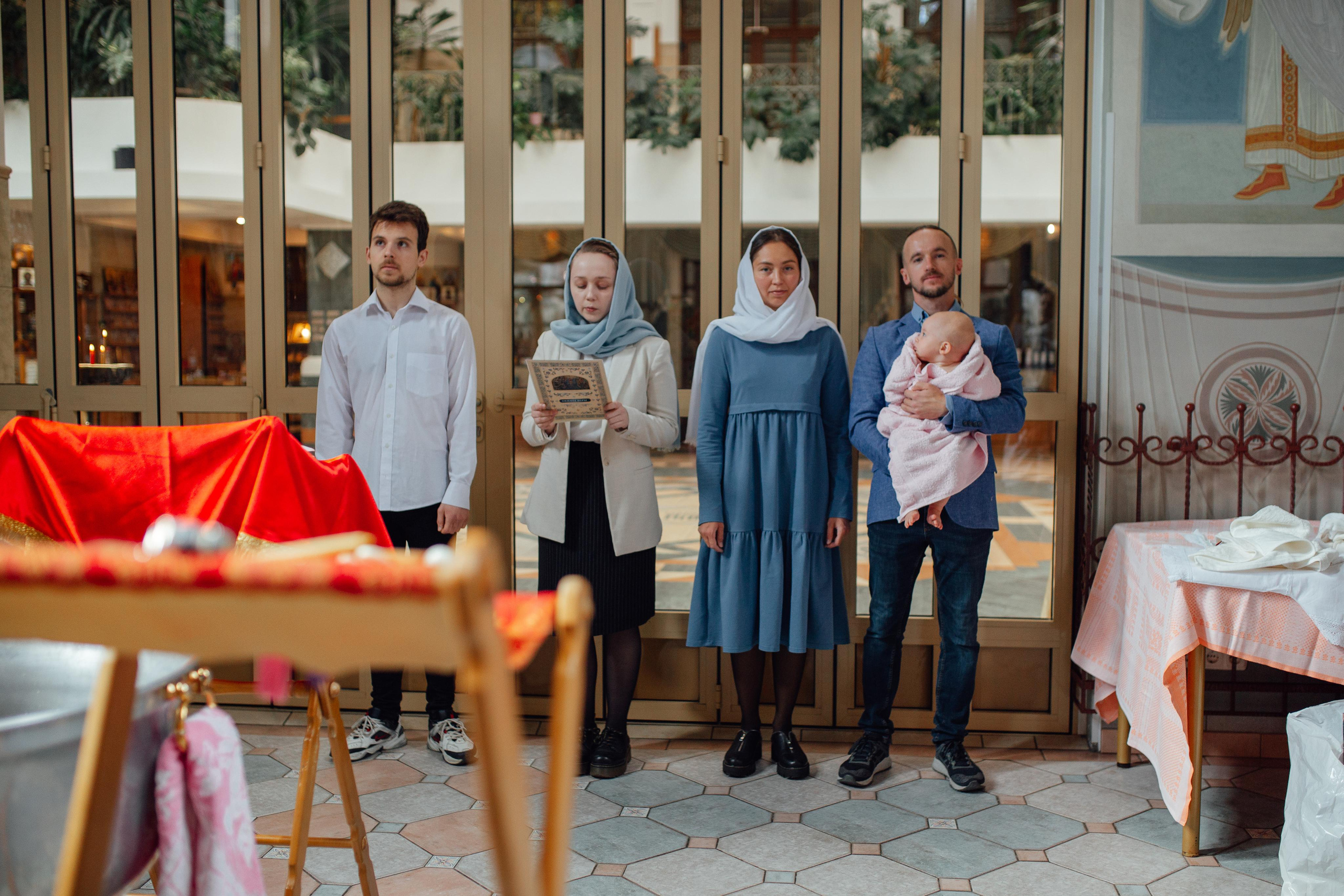 Крещение Агаты, Храм Иова Многострадального, Дом Милосердия апрель, 22