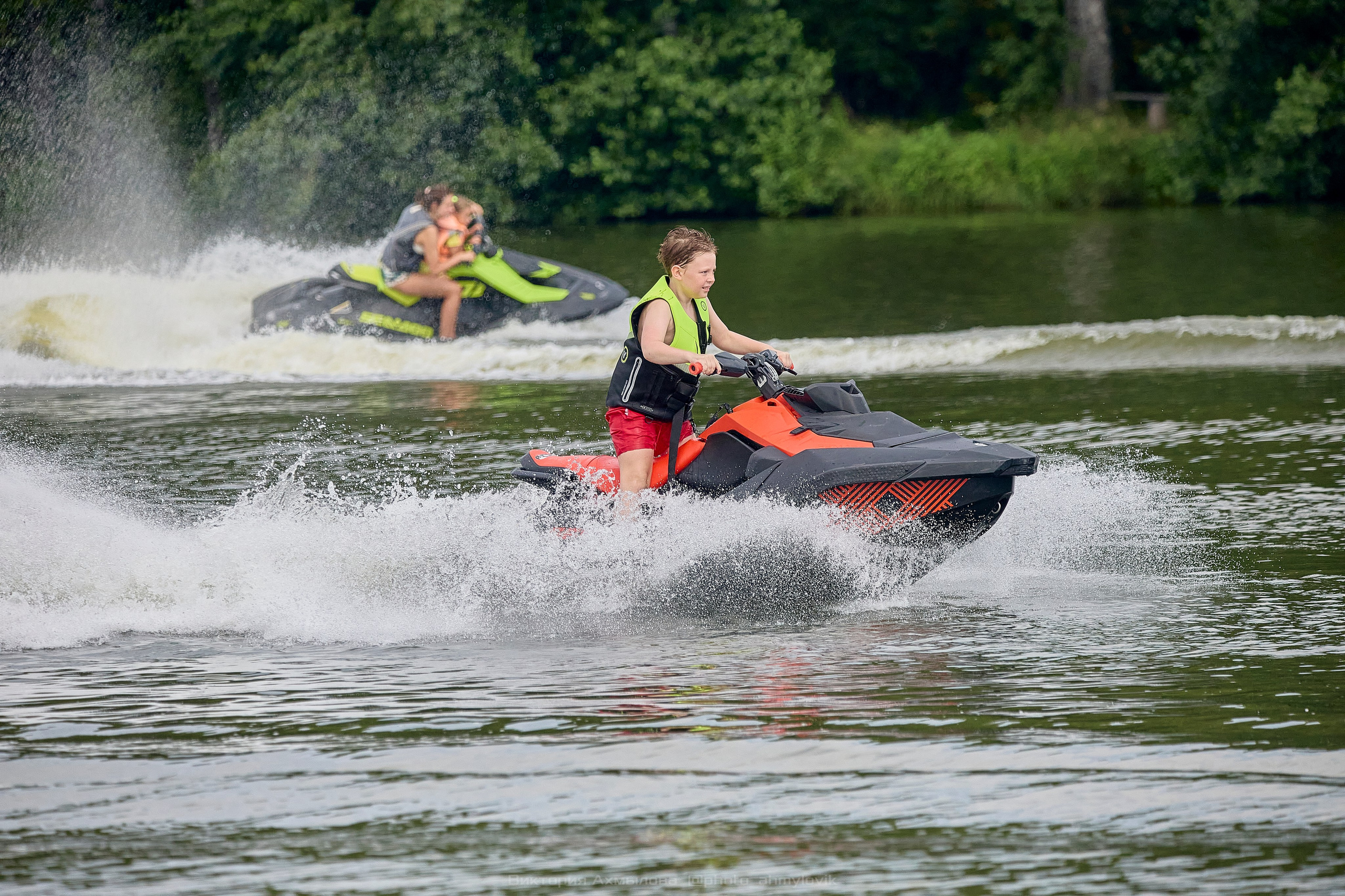 Аквабайки на Северке. Виктория Ахмылова. Фотограф в Москве