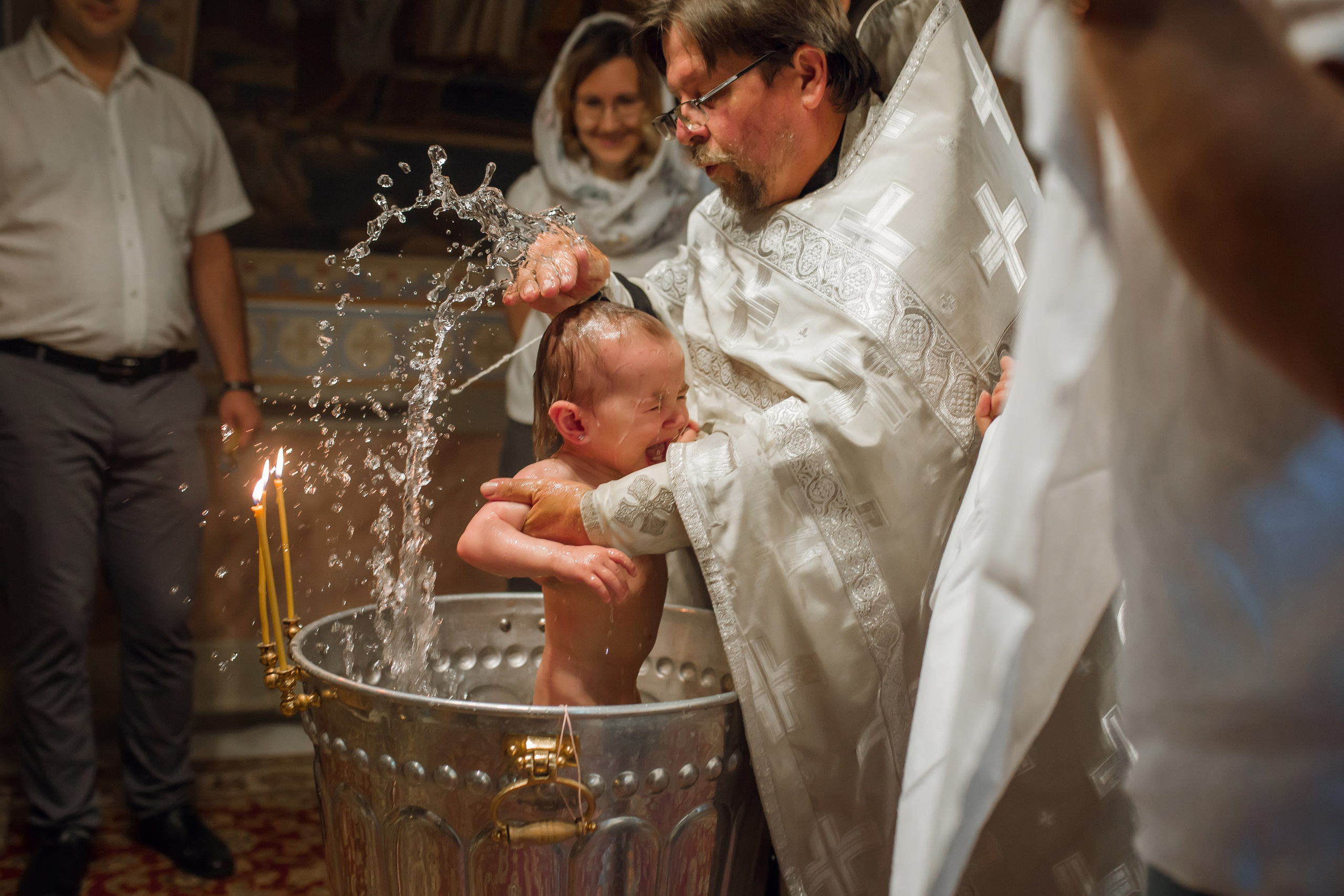 Крещение Любы. Фотограф на Крещение, семейный фотограф в Москве