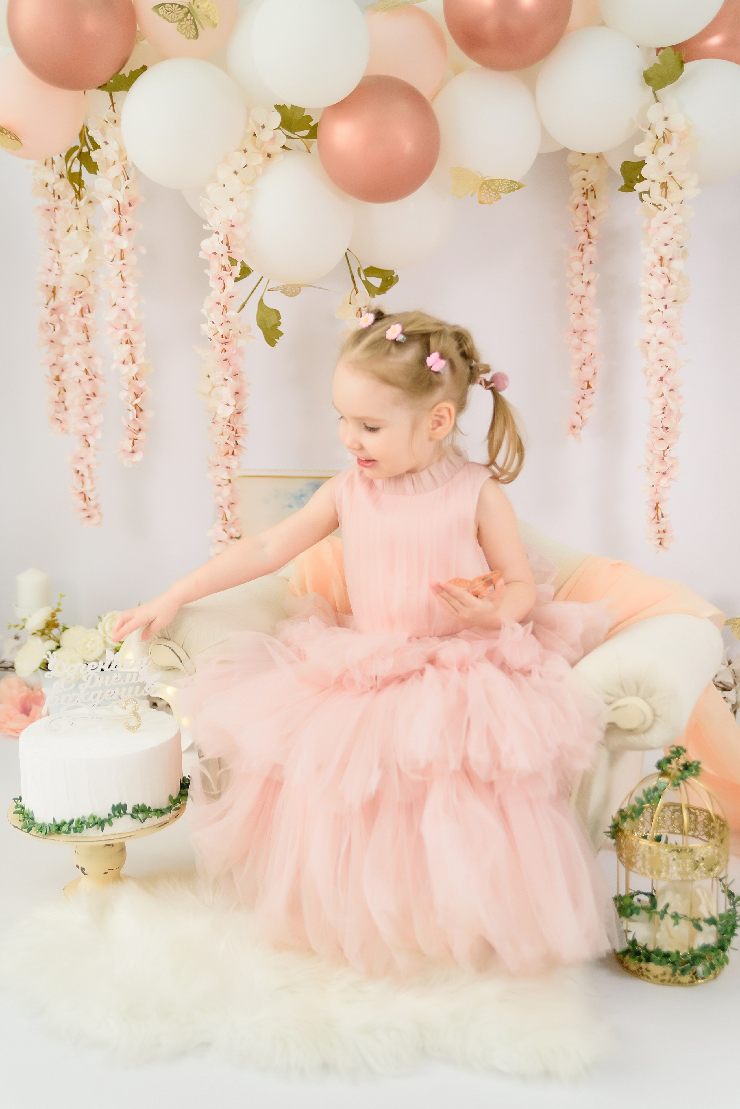 «Бабочки» Ангелине 3 года. Детский Фотограф |Фотограф на годик в Брянске Ирина Романова